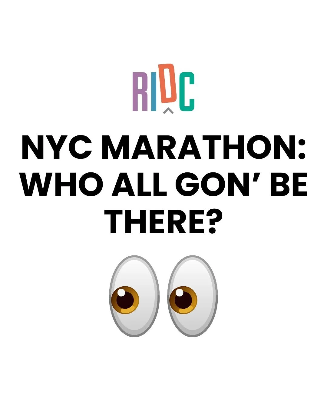 👀 Who&rsquo;s pulling up to the TCS New York City Marathon weekend? 

🎉 Are you cheering, running, or hanging out for the vibes? 

😎 You will want to let us know if you&rsquo;ll be around!

#Running4Diversity #RIDCTurns5 #TCSNYCMarathon