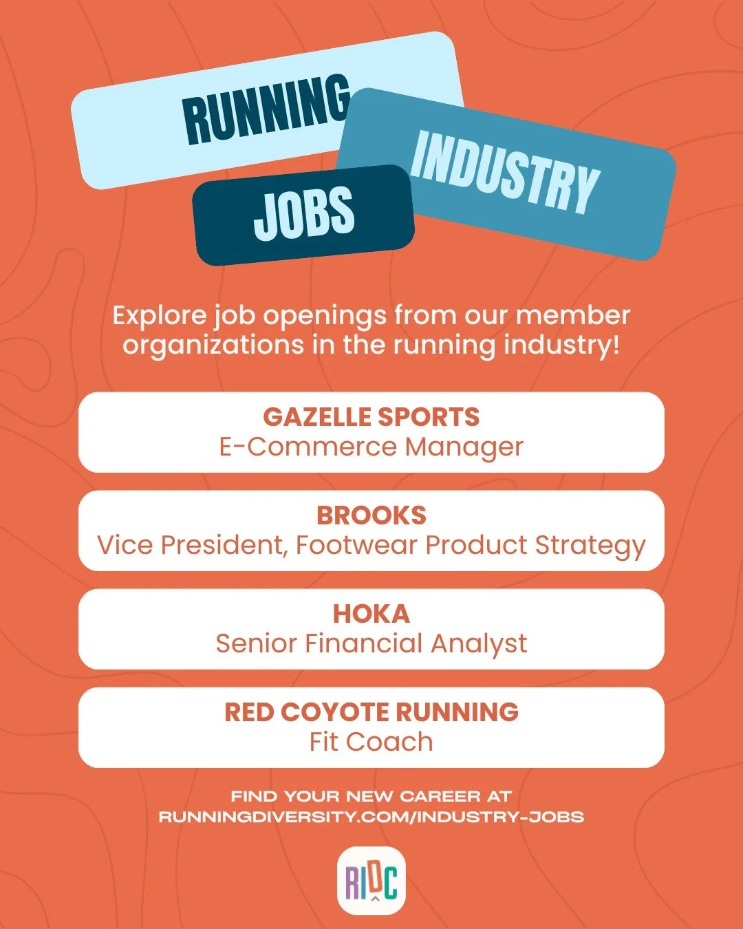 💻 Our latest round-up of featured jobs in the running industry is here! Check out these current roles.

📌 E-Commerce Manager, Gazelle Sports
📌 Fit Coach, Red Coyote Running
📌 Vice President, Footwear Product
Strategy, Brooks
📌 Senior Financial A