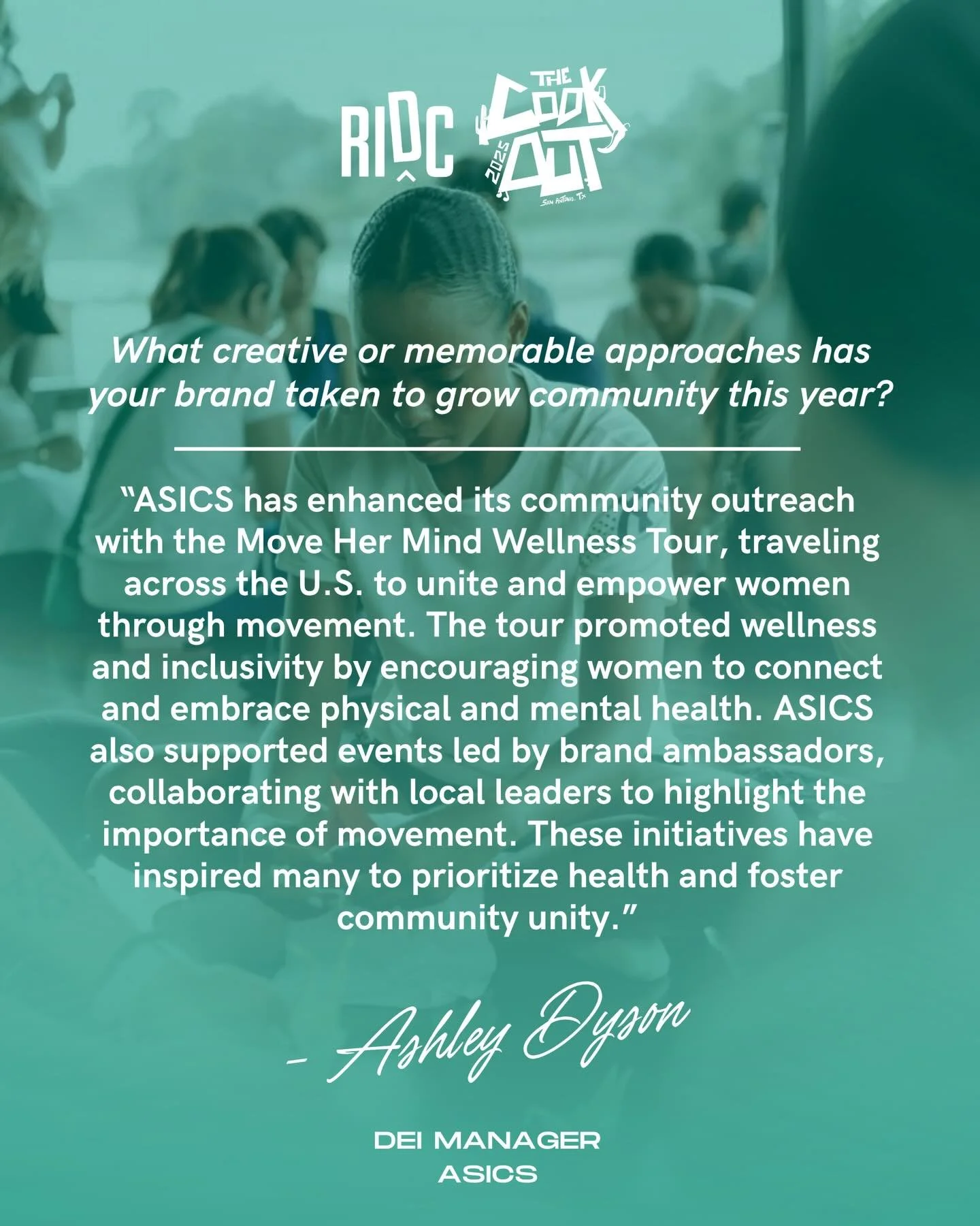 We asked our Stride Leaders what creative or memorable approaches has your brand taken to grow community this year? Here&rsquo;s what Ashley Dyson, DEI Manager at Asics, shared with us!

We&rsquo;re so grateful for our Stride Leaders who helped to ma