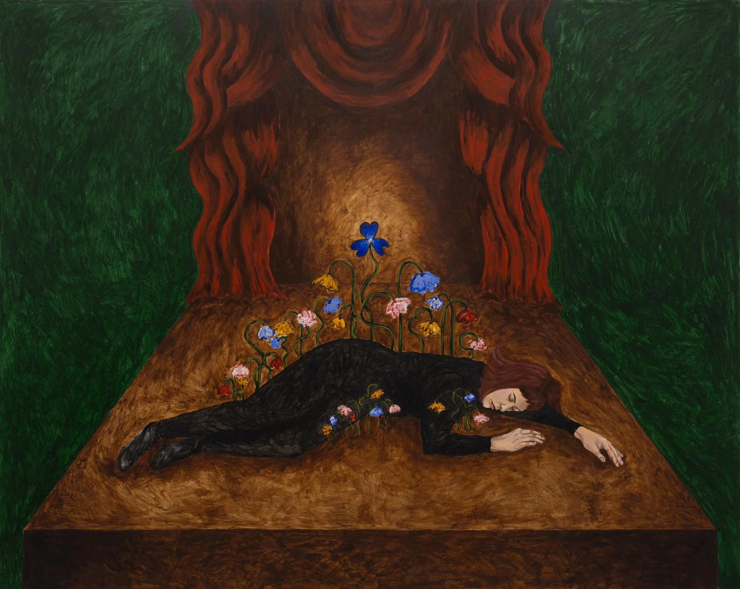 Nacieron Todas Las Flores (Rebirth), 2026. Acrylic on canvas, 48 x 60 in.