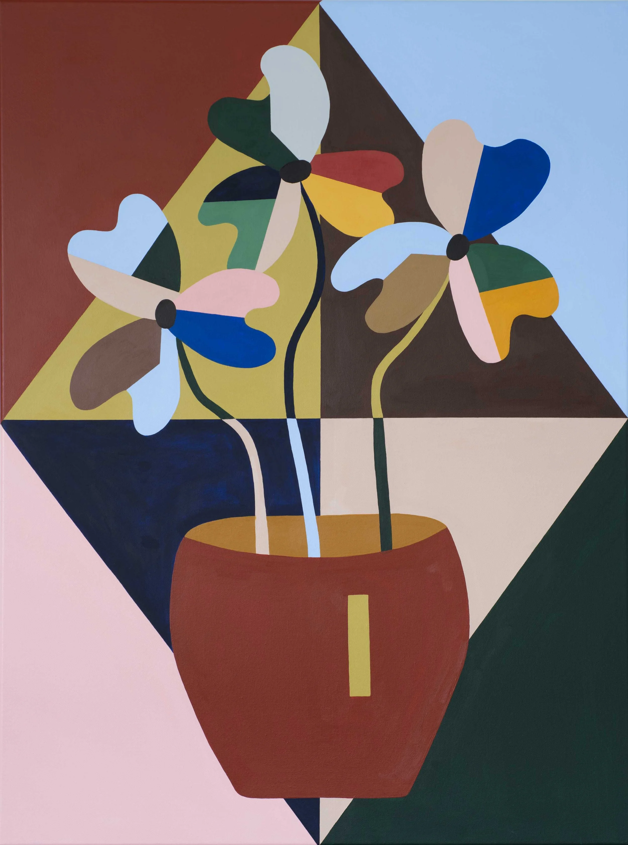 Water What You Love, 2022. Acrylic on canvas, 30 x 40 in.