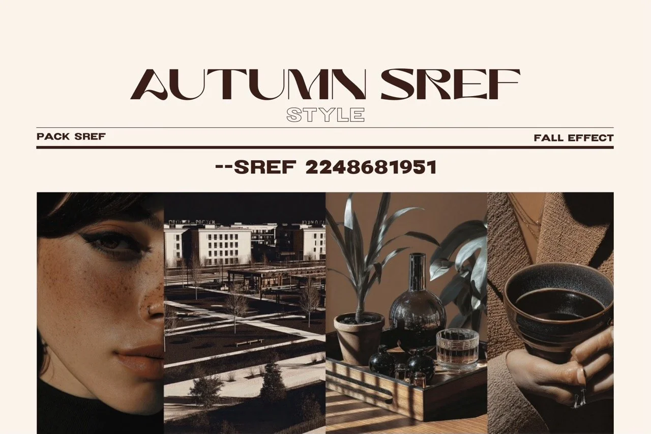 Digital SREF Pack: 100 Fall Style References for Midjourney