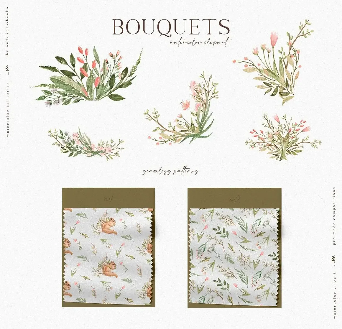 Forest Baby Vol. 2 | Whimsical Watercolor Animals & Floral Kit