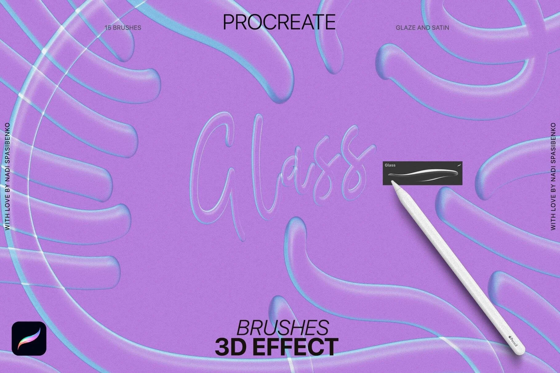 3D Effect Procreate Brushes — Artcoast Studio