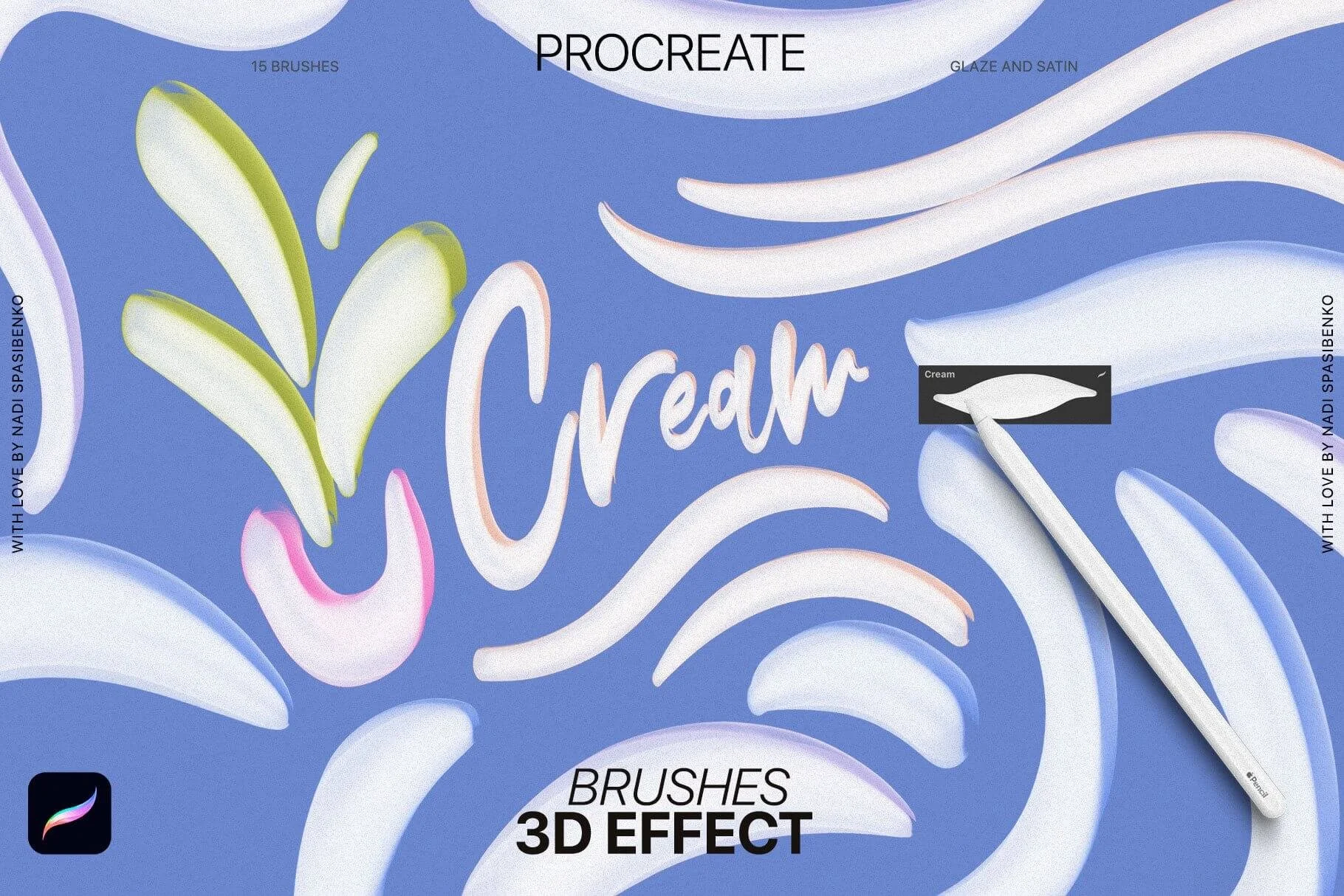 3D Effect Procreate Brushes — Artcoast Studio