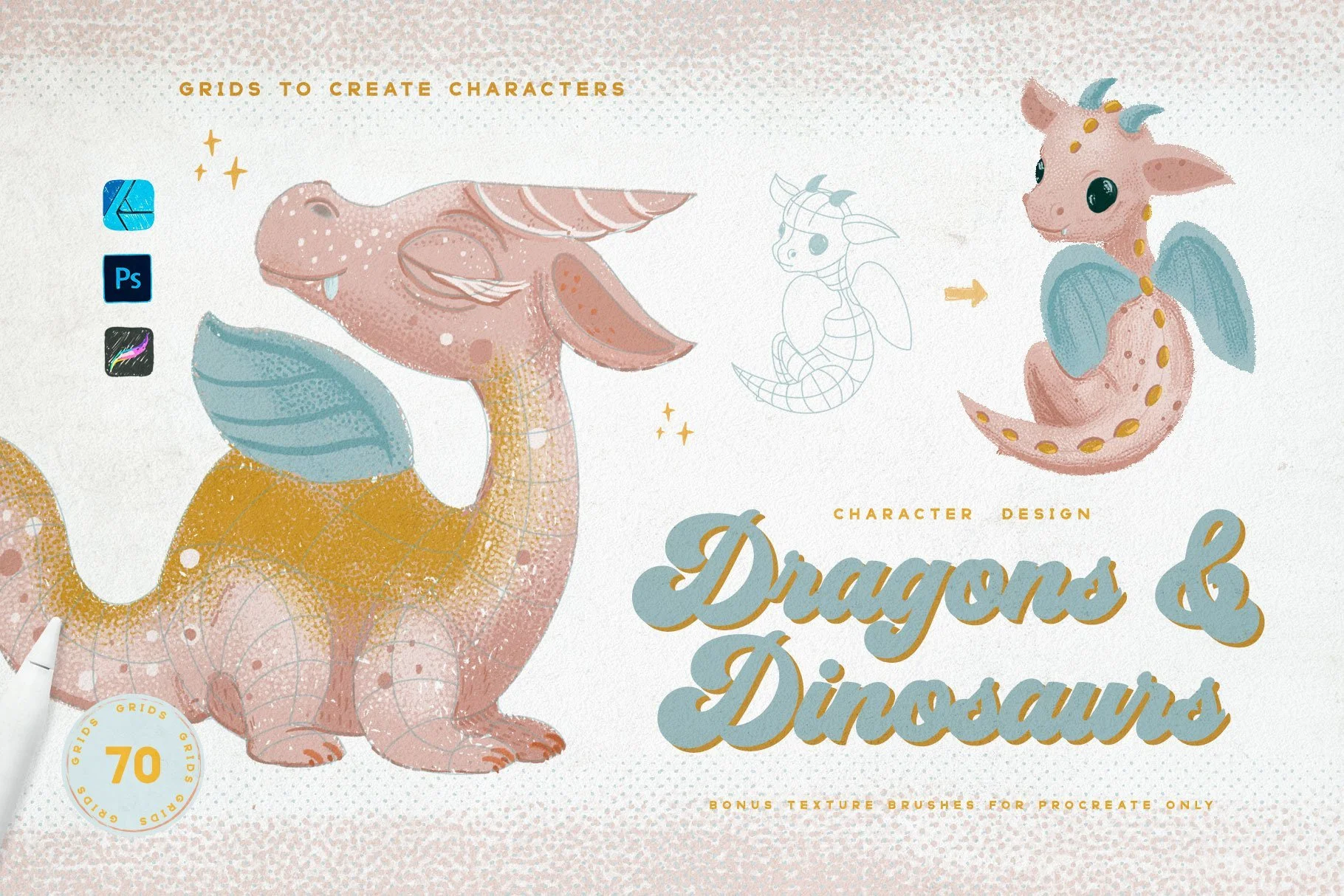 Masterpieces - Procreate, Photoshop Stamps — Artcoast Studio
