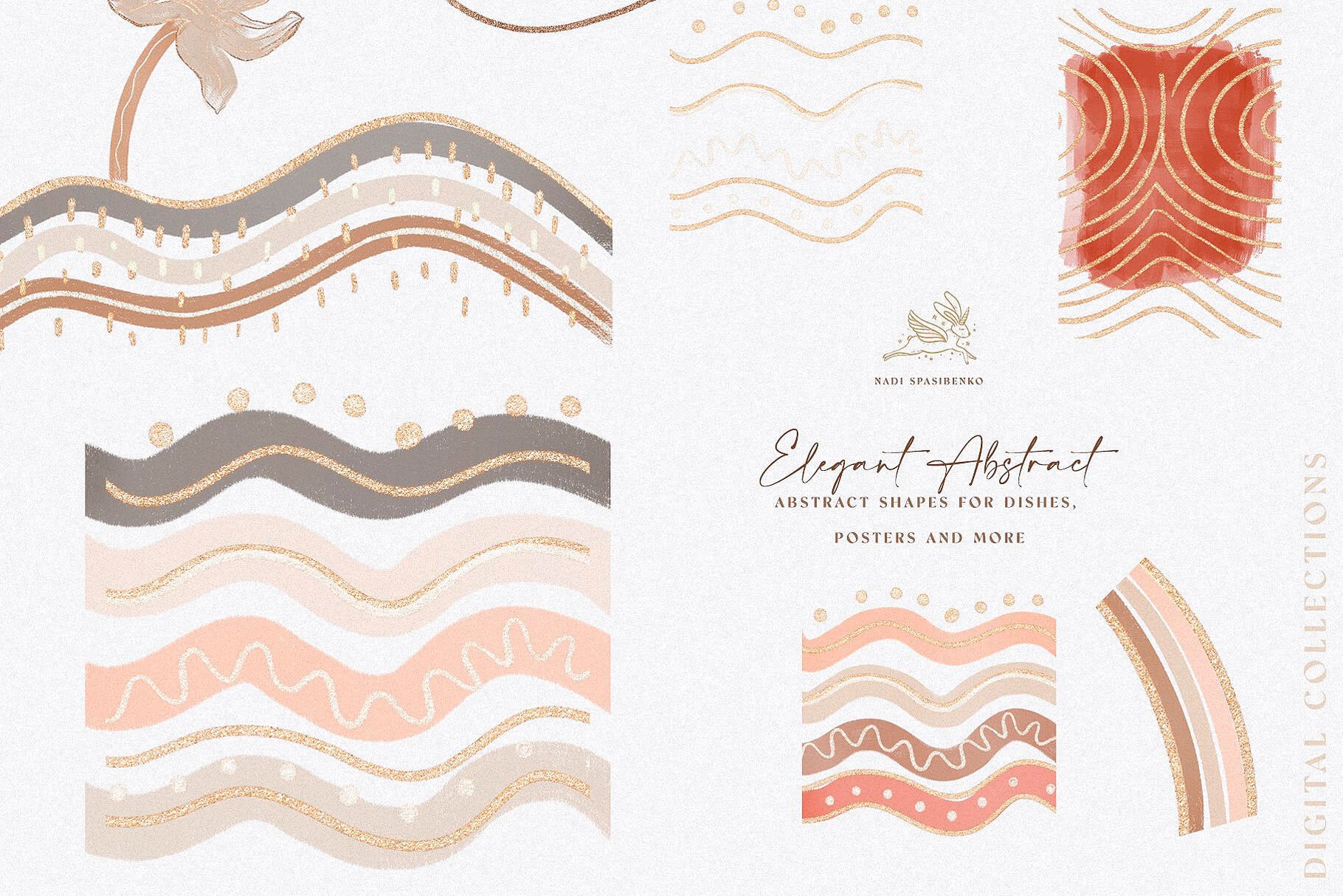 Beautiful Abstract Shapes & Bouquets Collection