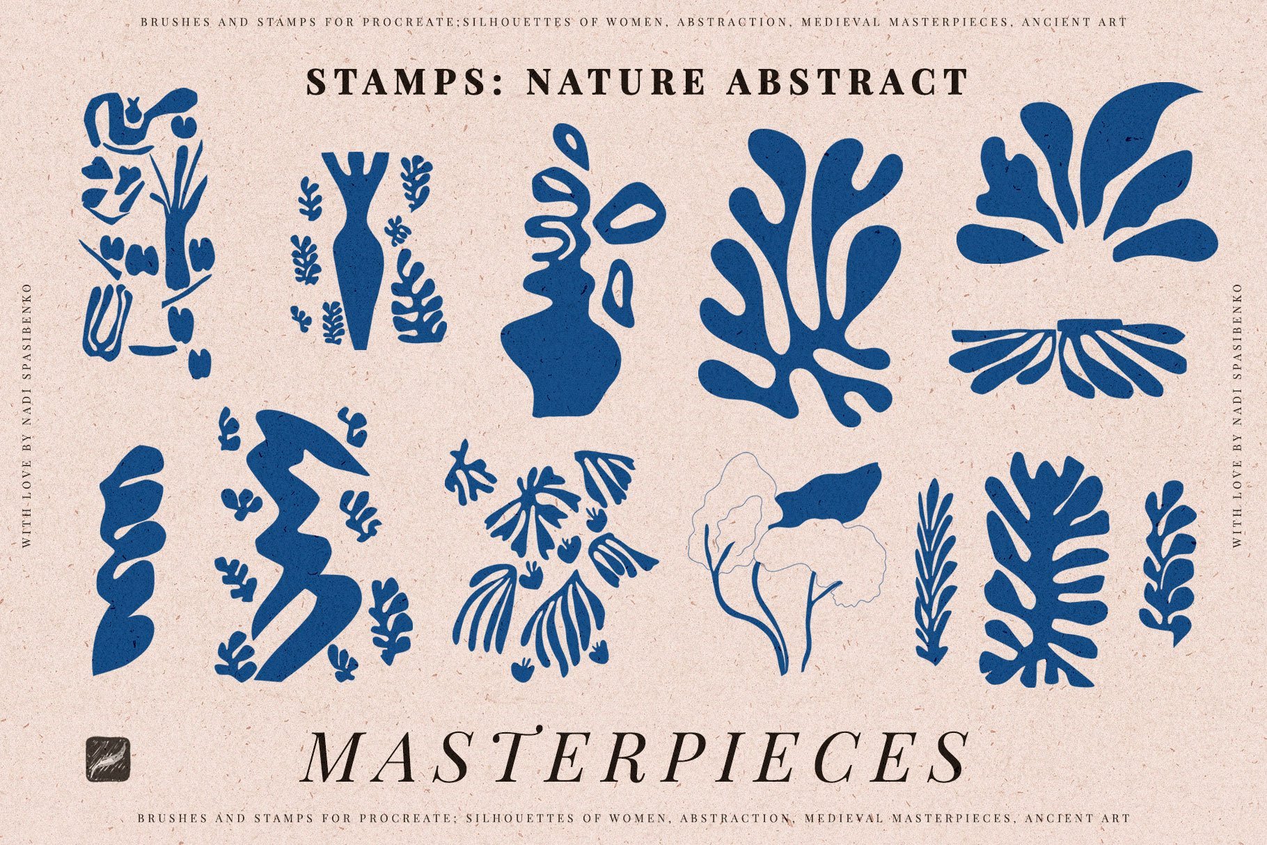 Masterpieces - Procreate, Photoshop Stamps