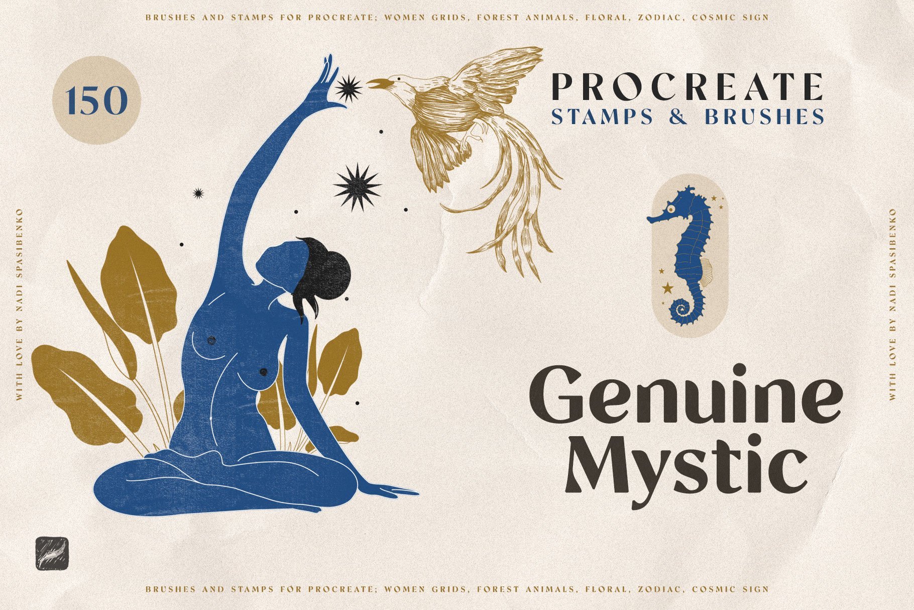 Genuine Mystic - Procreate, Photoshop Stamps