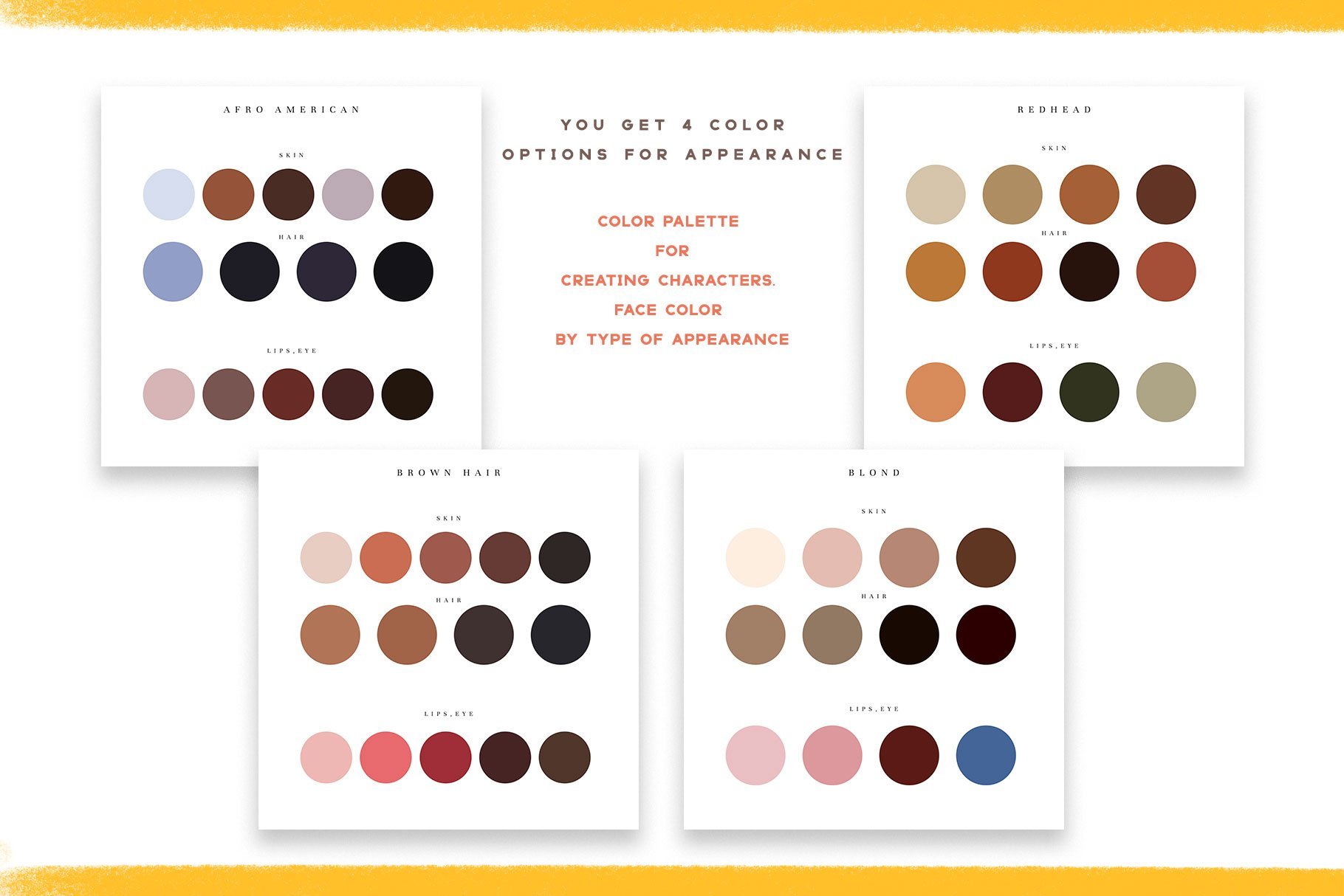 Faces & Emotions - Procreate Grids — Artcoast Studio