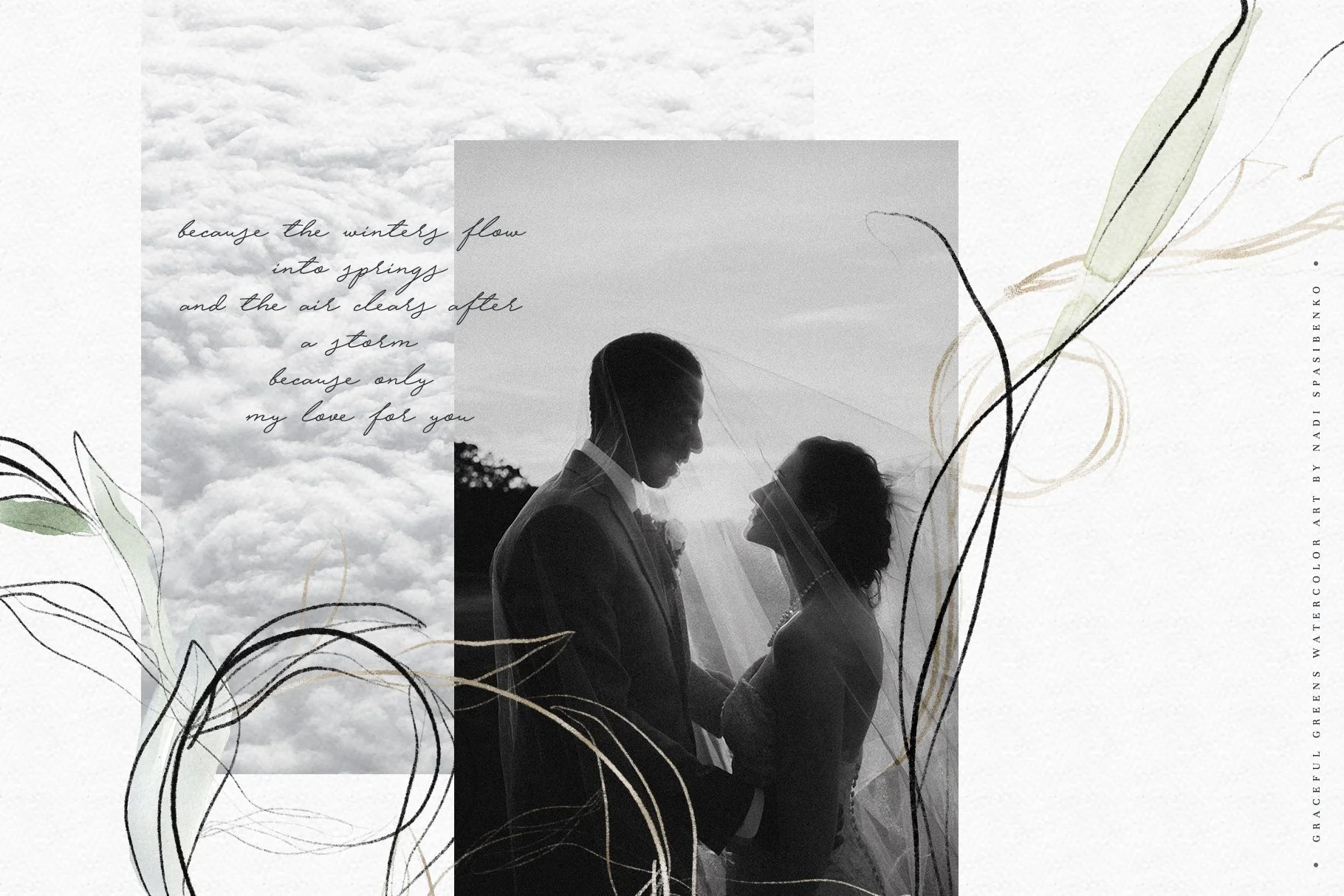 Graceful Greens Elegant Illustrations Kit Artcoast Studio Graceful greens elegant illustrations kit artcoast studio