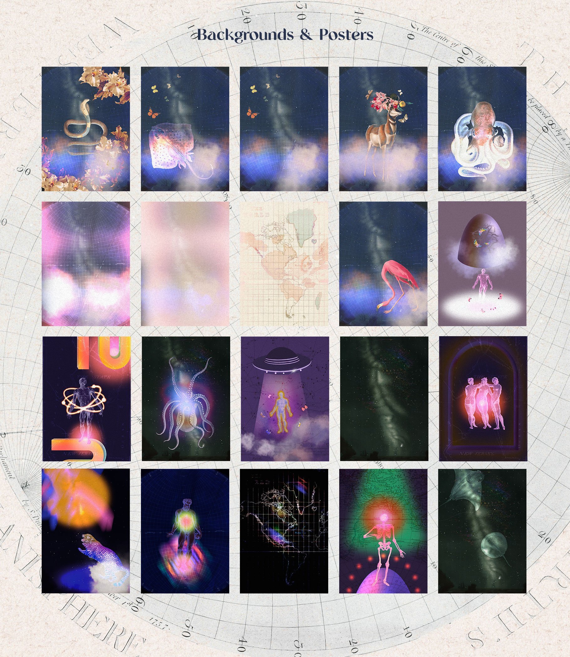 Mystical Retro Collage Maker