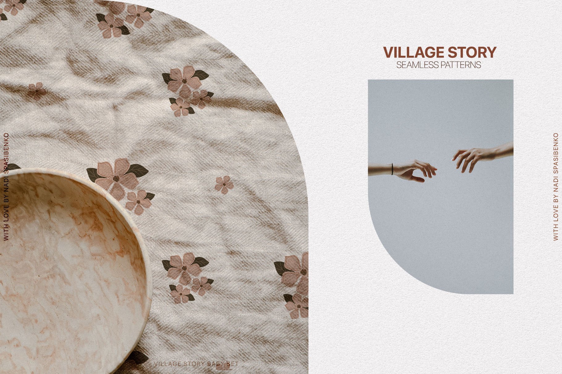 Village Story - Rustic Vector Illustrations