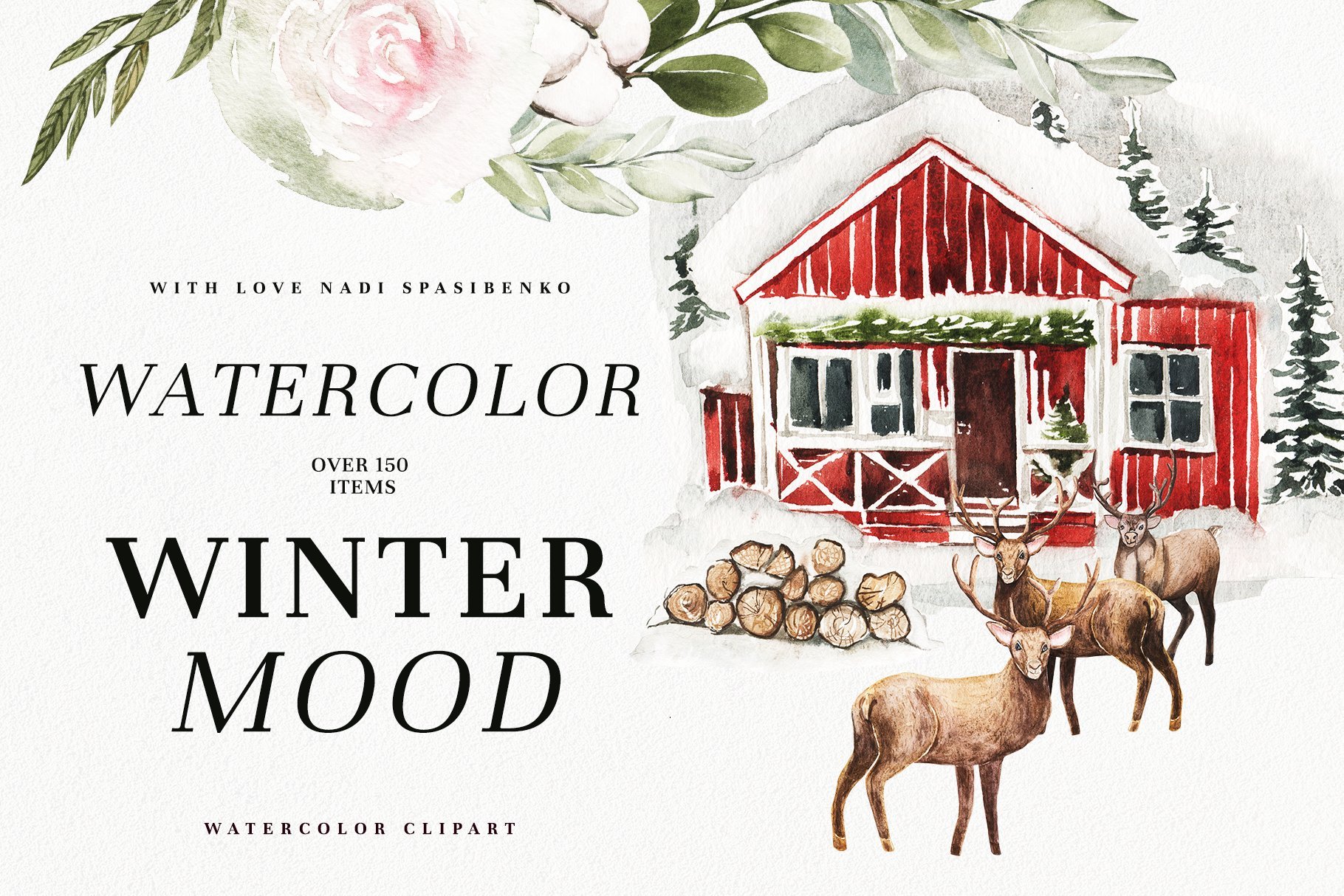 Winter Watercolor Illustrations Kit: Capture the Magic of the Season