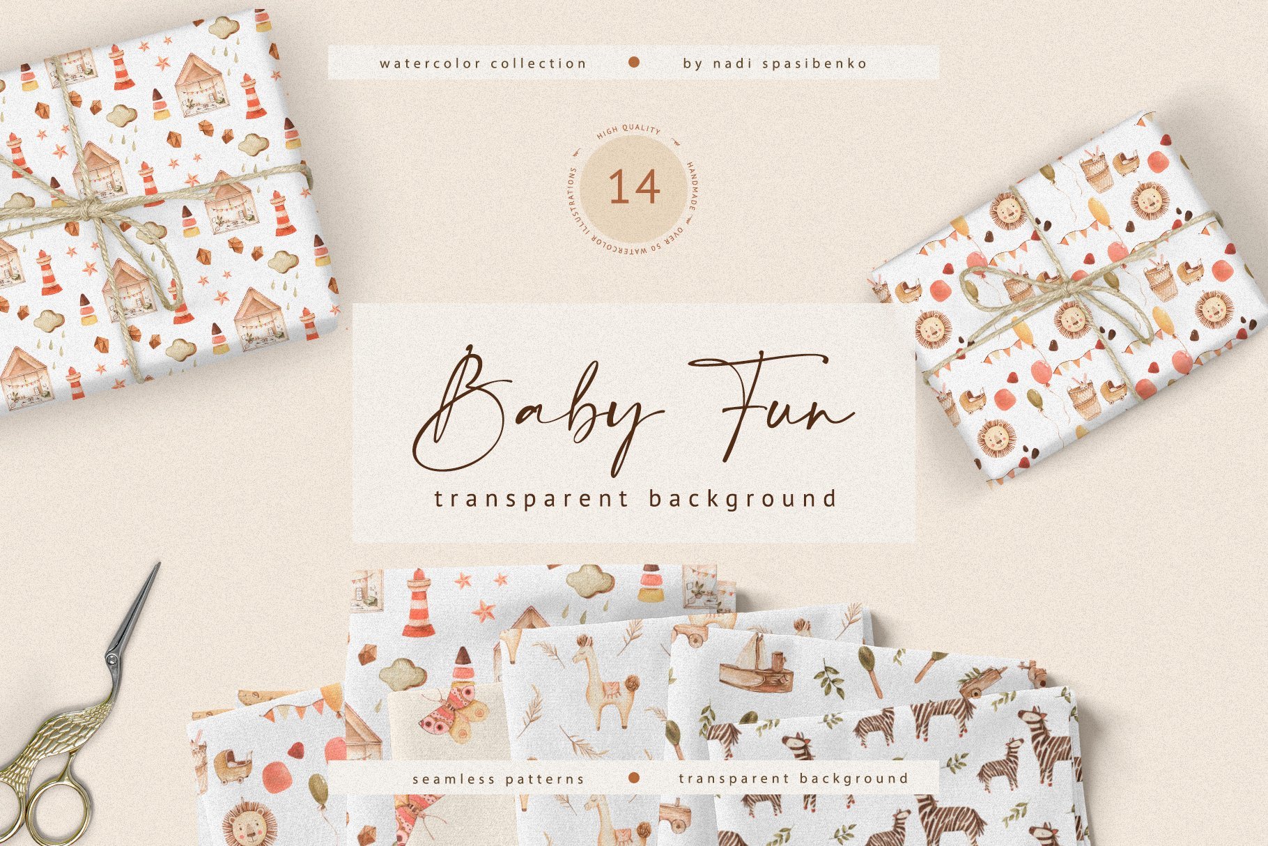 Hand-Painted Children's Patterns Collection