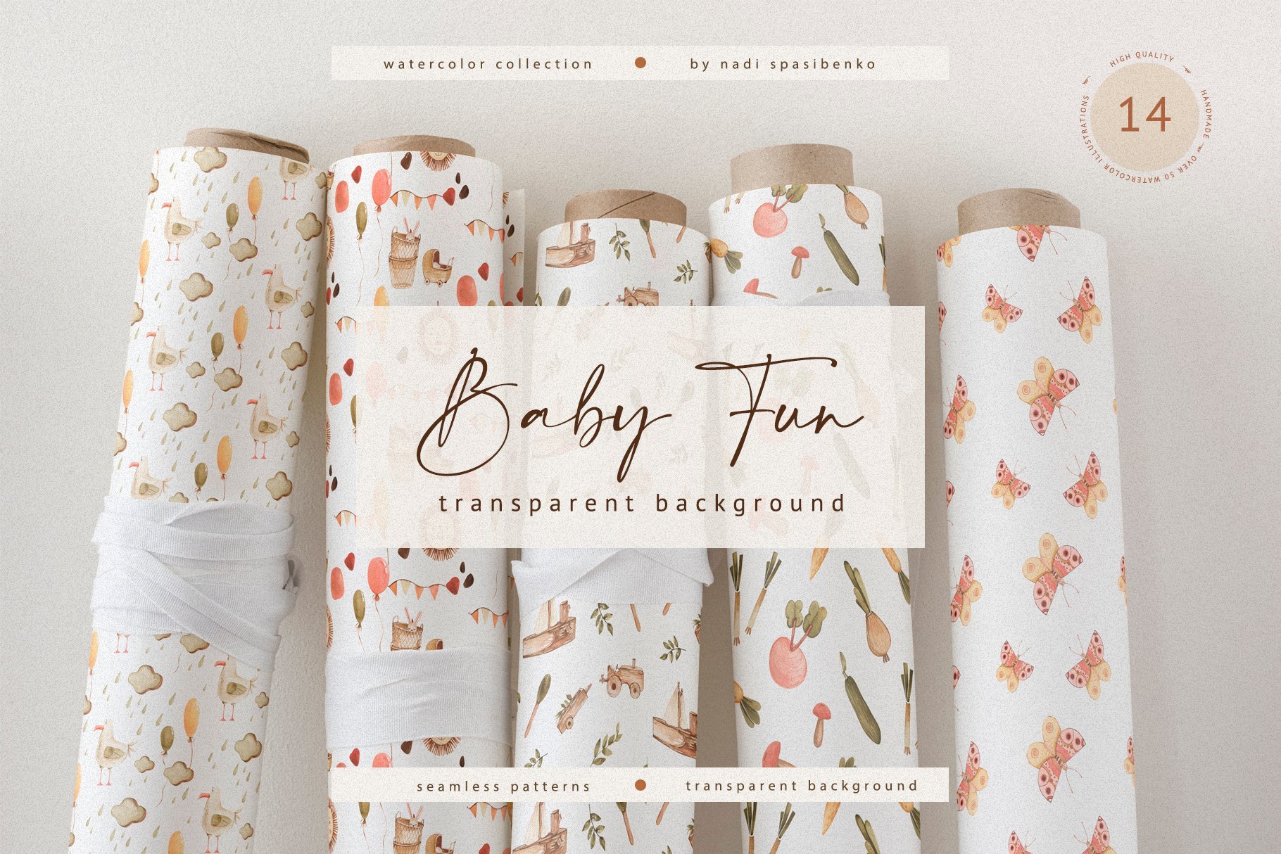 Hand-Painted Children's Patterns Collection