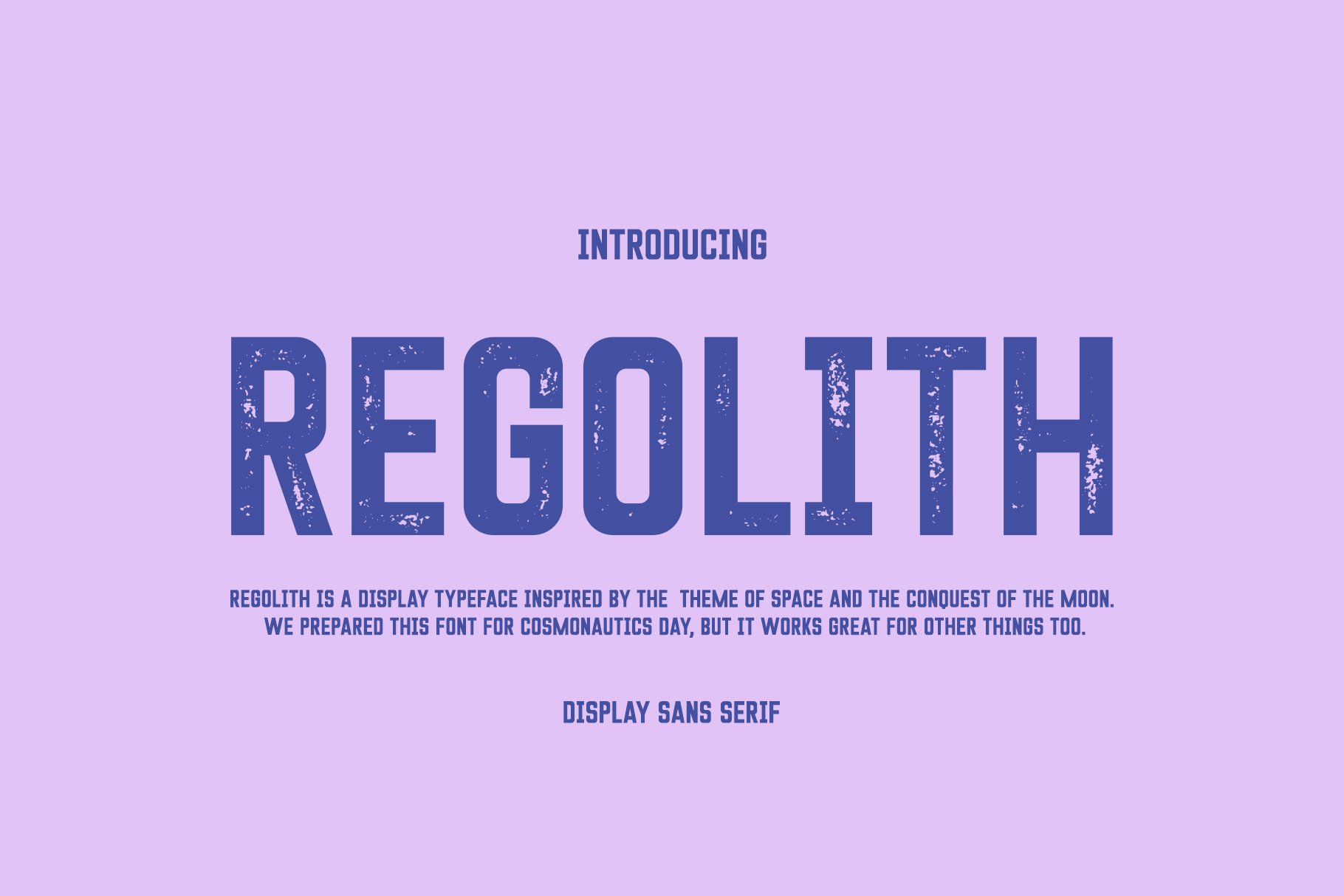 Regolith Display Typeface - Unique Font for Striking Logos and Packaging