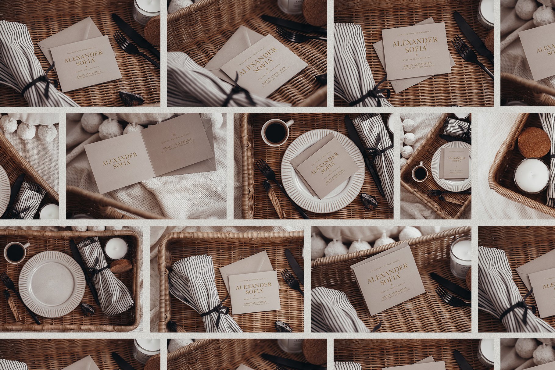 Wedding Cards & Envelope Mockup