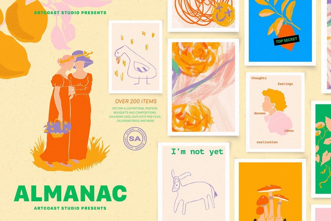 Ultimate 2000+ Collage & Graphic Design Bundle