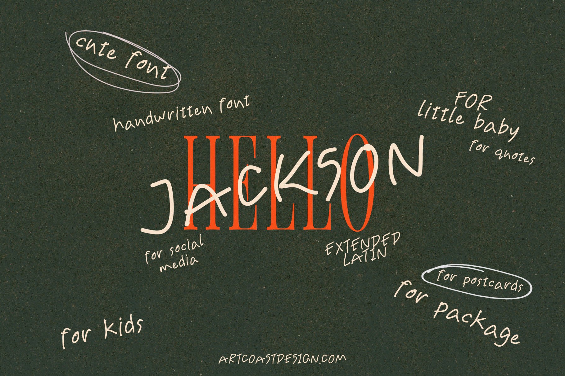 SA Jackson Handwritten Font: Elegant & Authentic Typeface