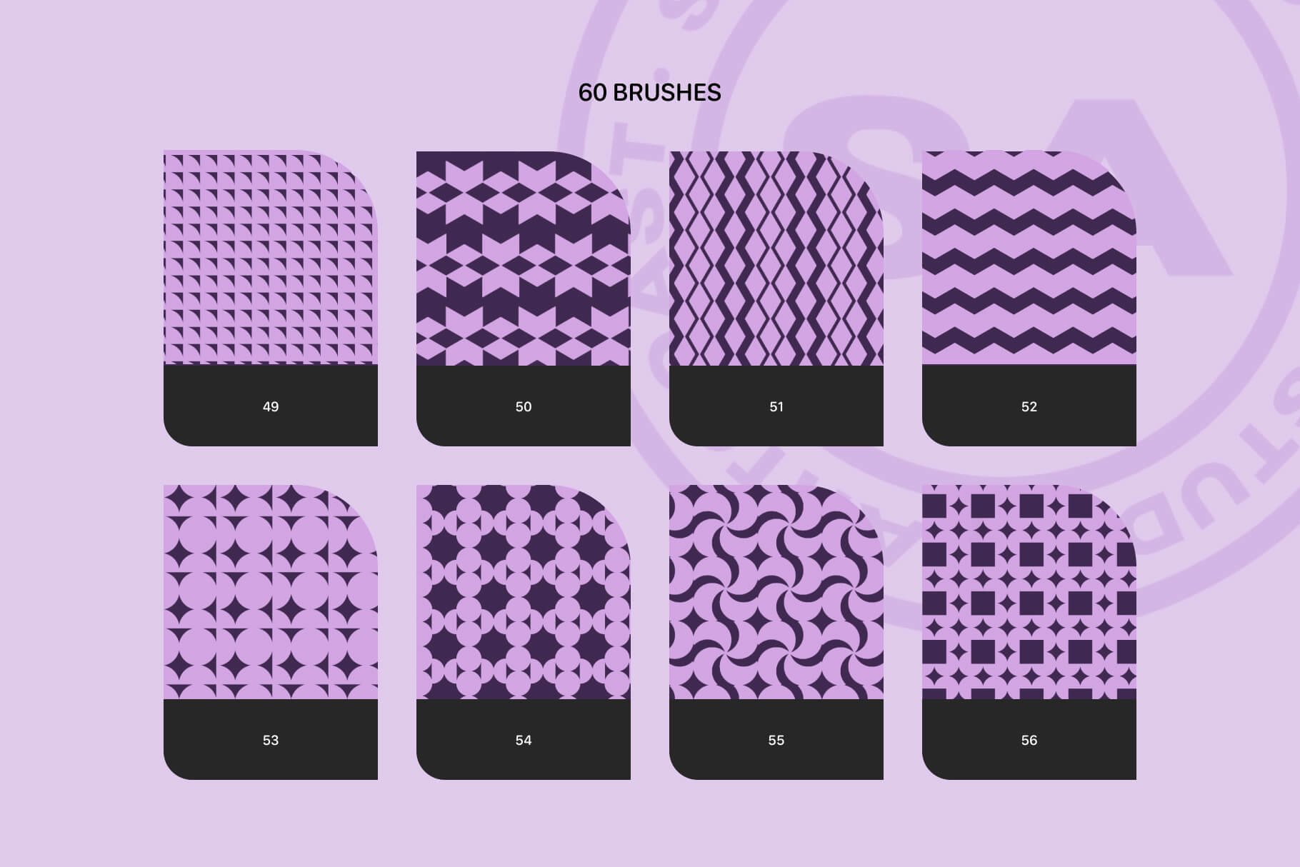 Geometric Patterns Brushes for Procreate