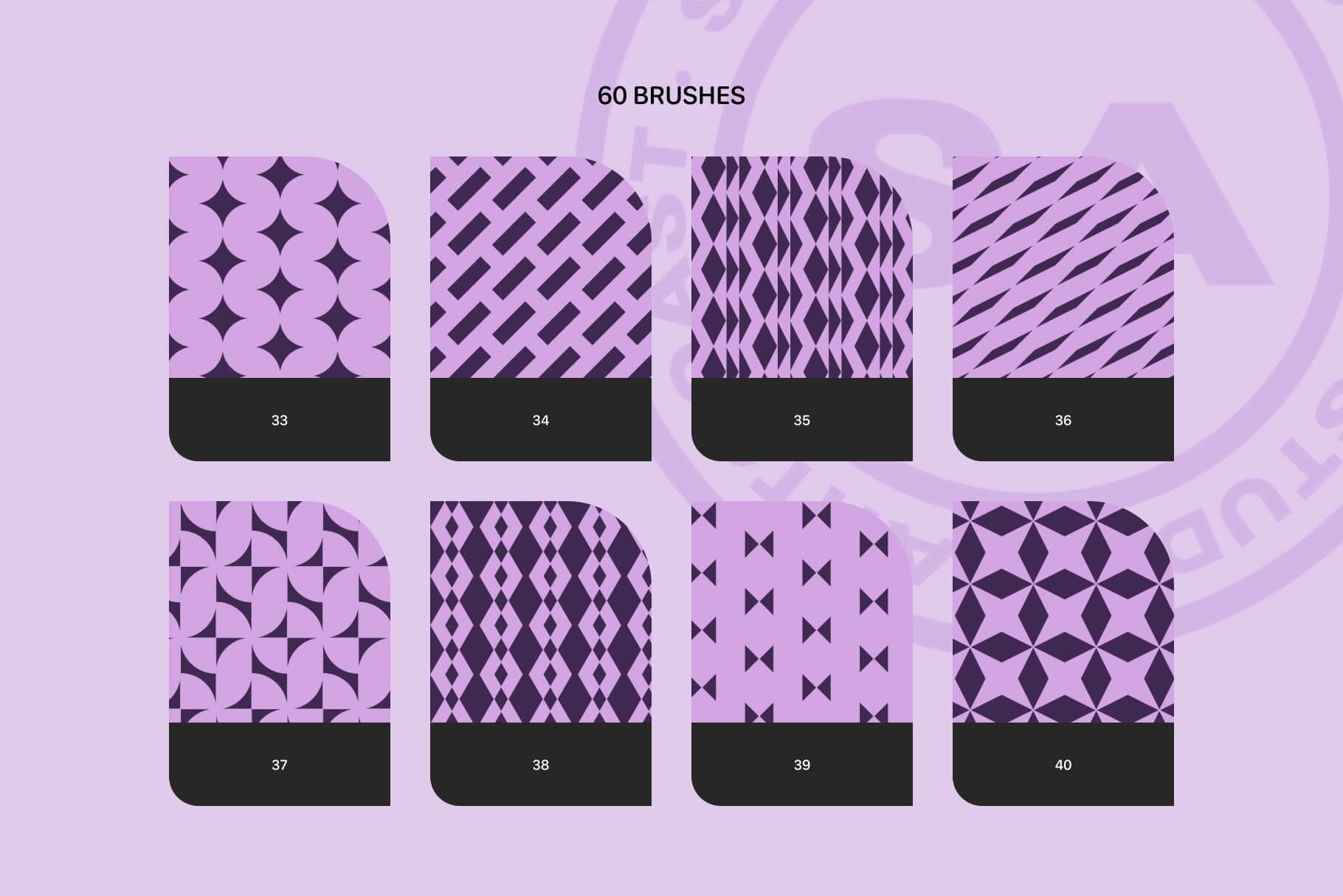 Geometric Patterns Brushes for Procreate