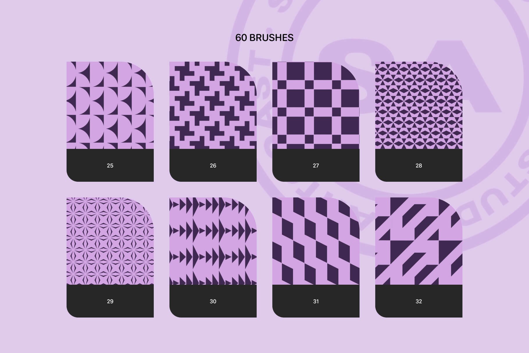 Geometric Patterns Brushes for Procreate