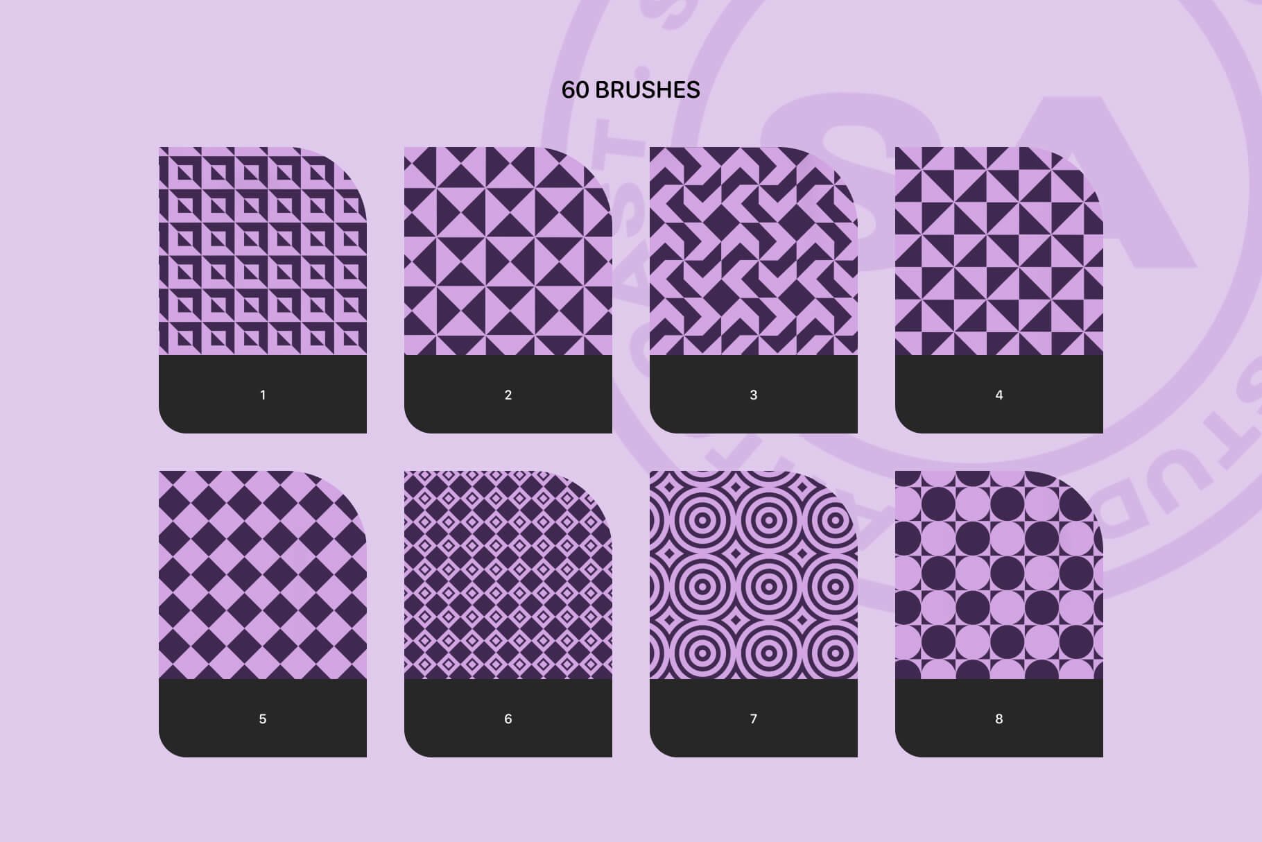 Geometric Patterns Brushes for Procreate