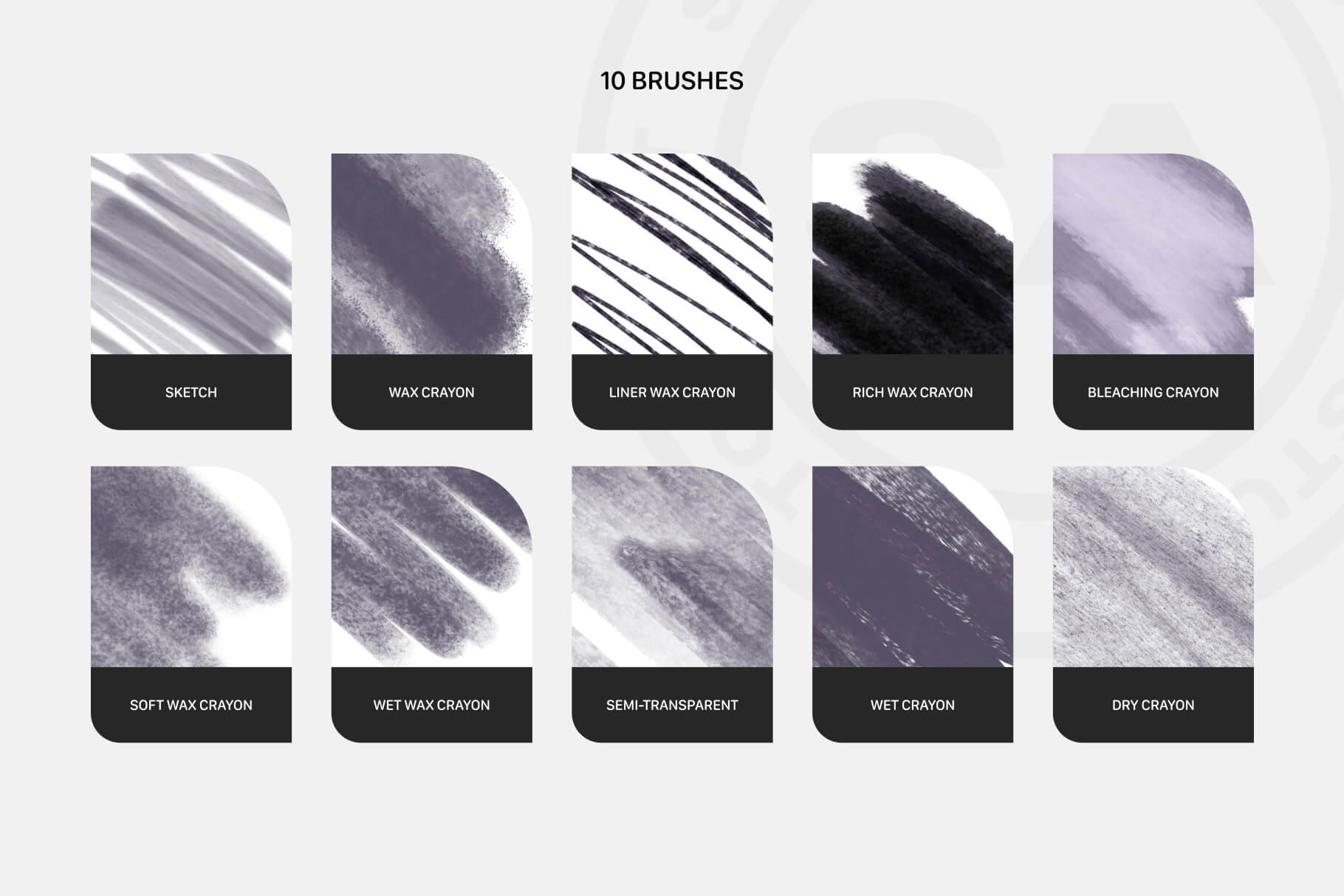 Premium Realistic Oil Pastel Brushes for Procreate