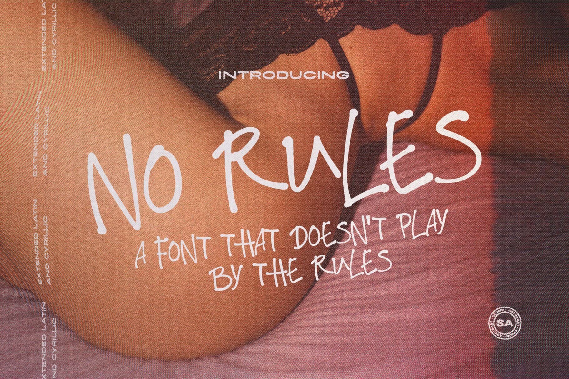 Get Creative with SA No Rules - Unique Handwriting Font for All!