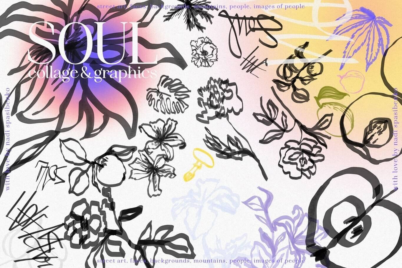 the SOUL - Collages & Graphics Clipart