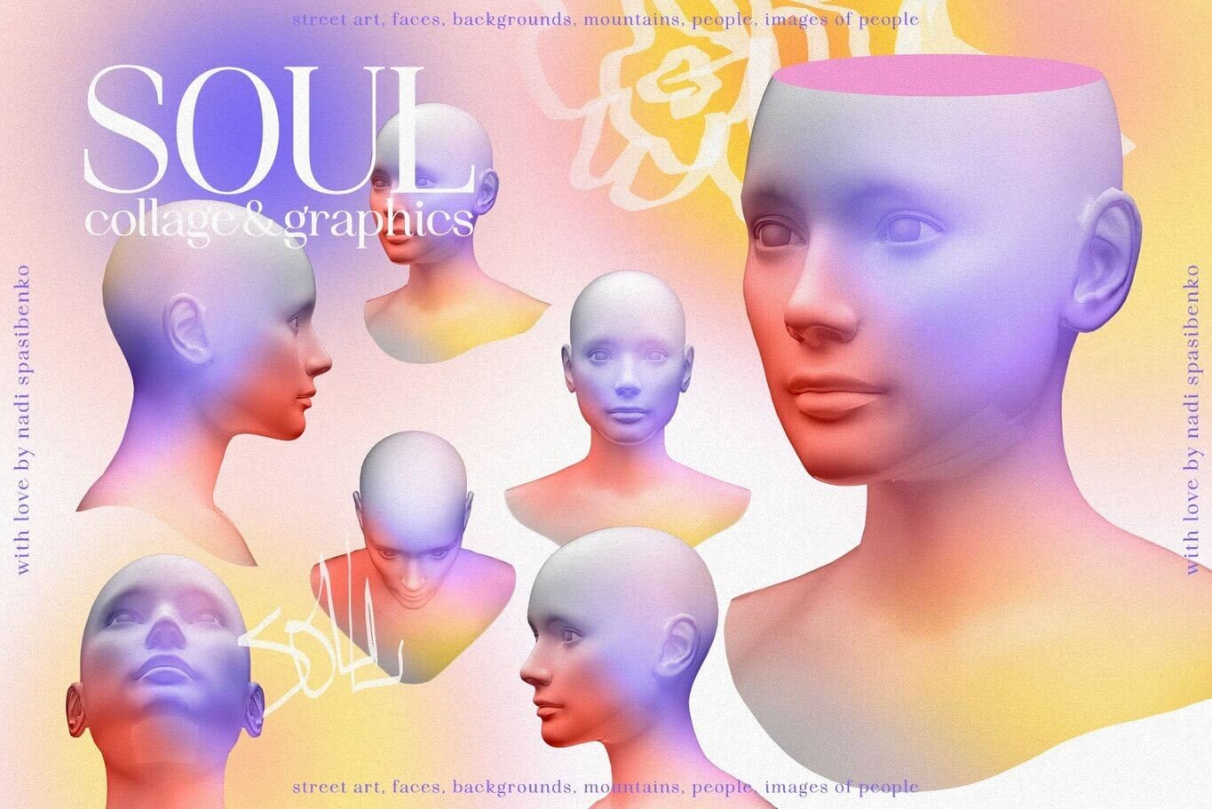 the SOUL - Collages & Graphics Clipart