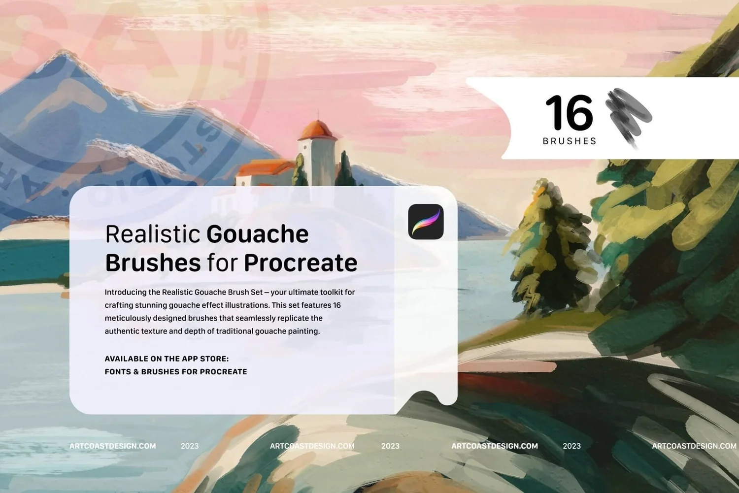 Masterpieces - Procreate, Photoshop Stamps — Artcoast Studio