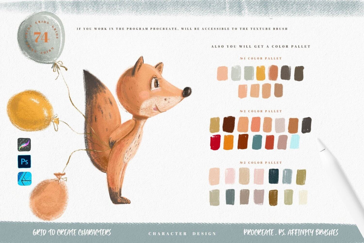 MEGABUNDLE Character Stamps for Procreate