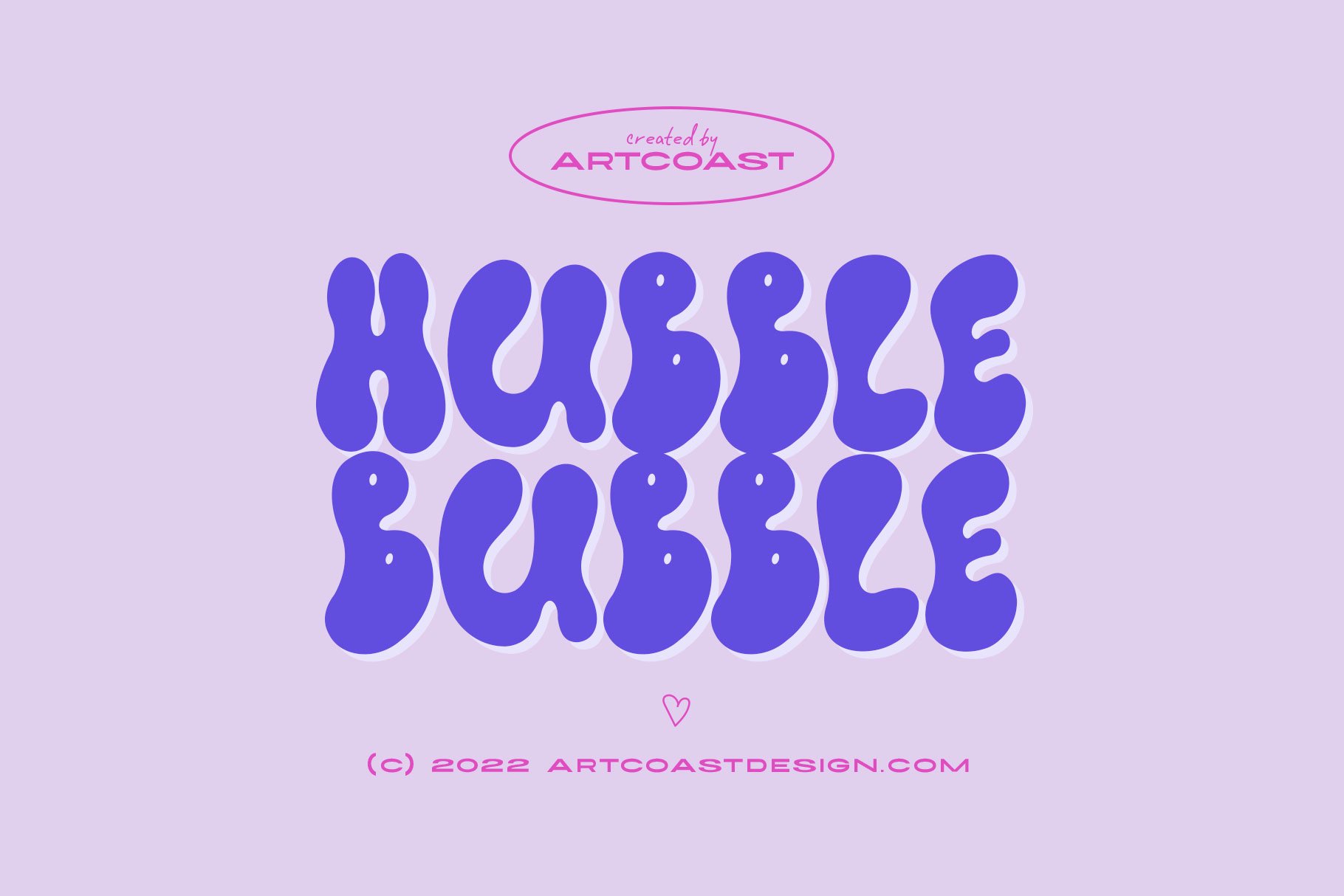 Retro Bubble Font - Hubble Bubble Font for Playful Designs