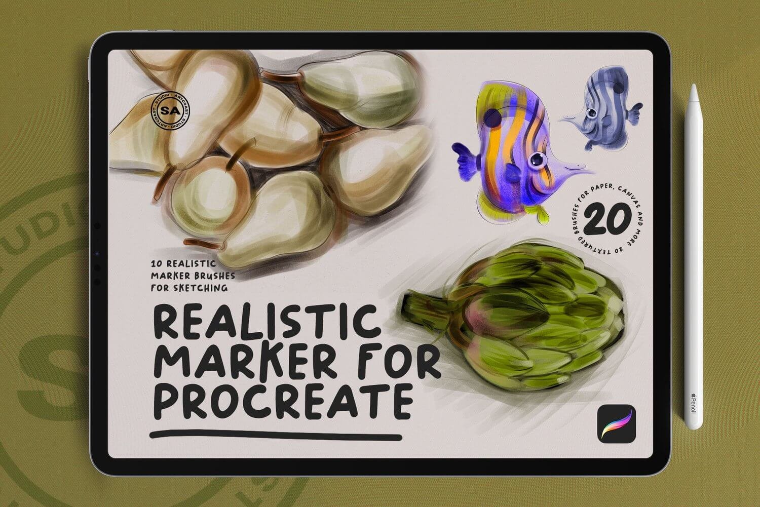 Exclusive Realistic Marker Brushes for Procreate