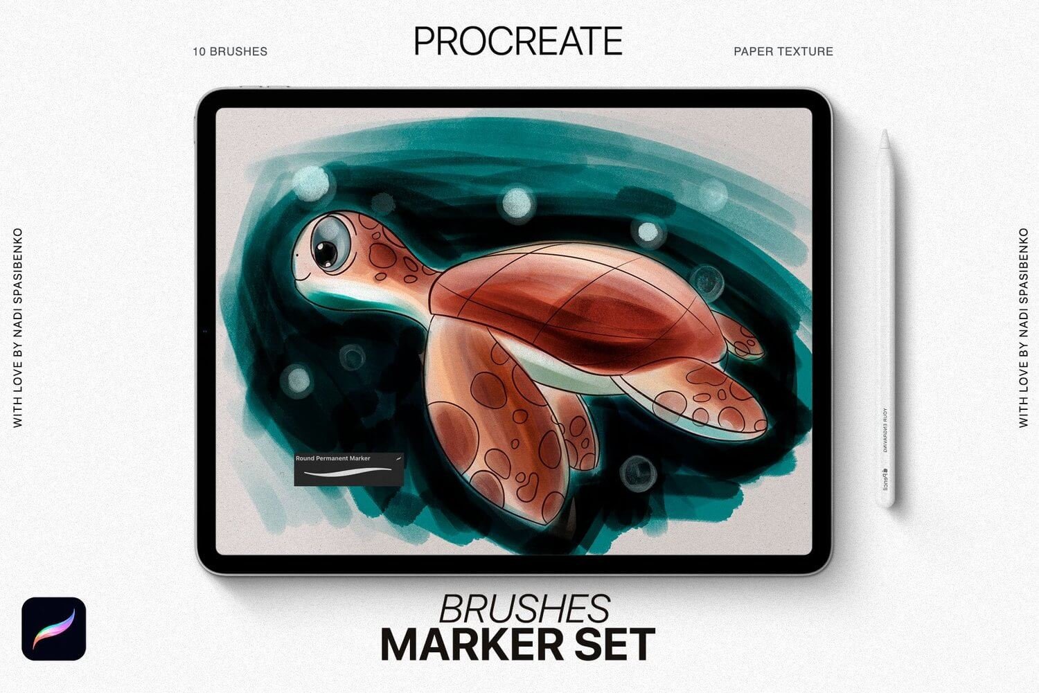 Realistic Marker Brushes for Procreate