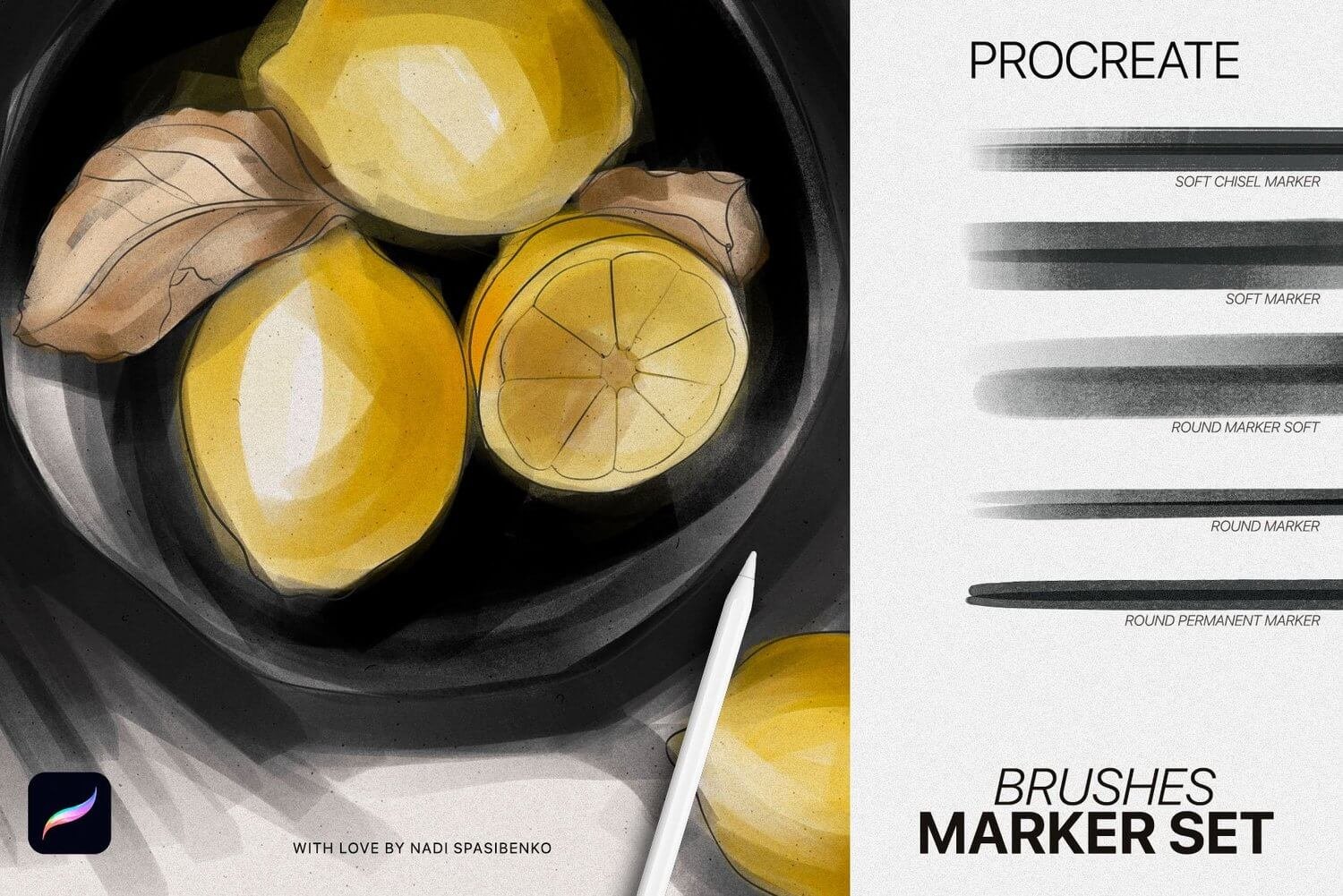 Realistic Marker Brushes for Procreate