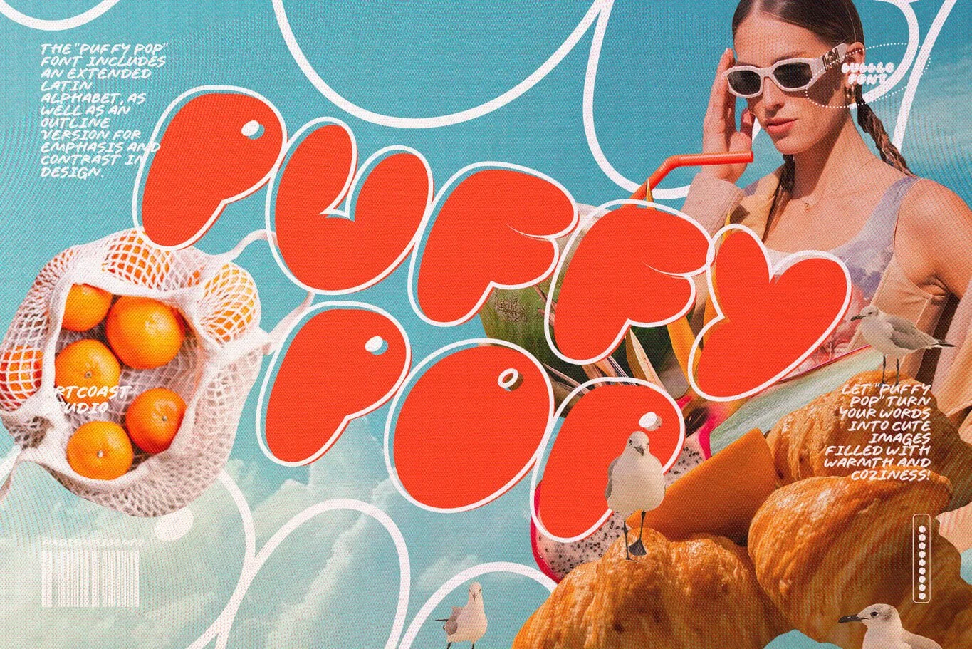 Playful and Cozy Font Duo: SA Puffy Pop Bubble