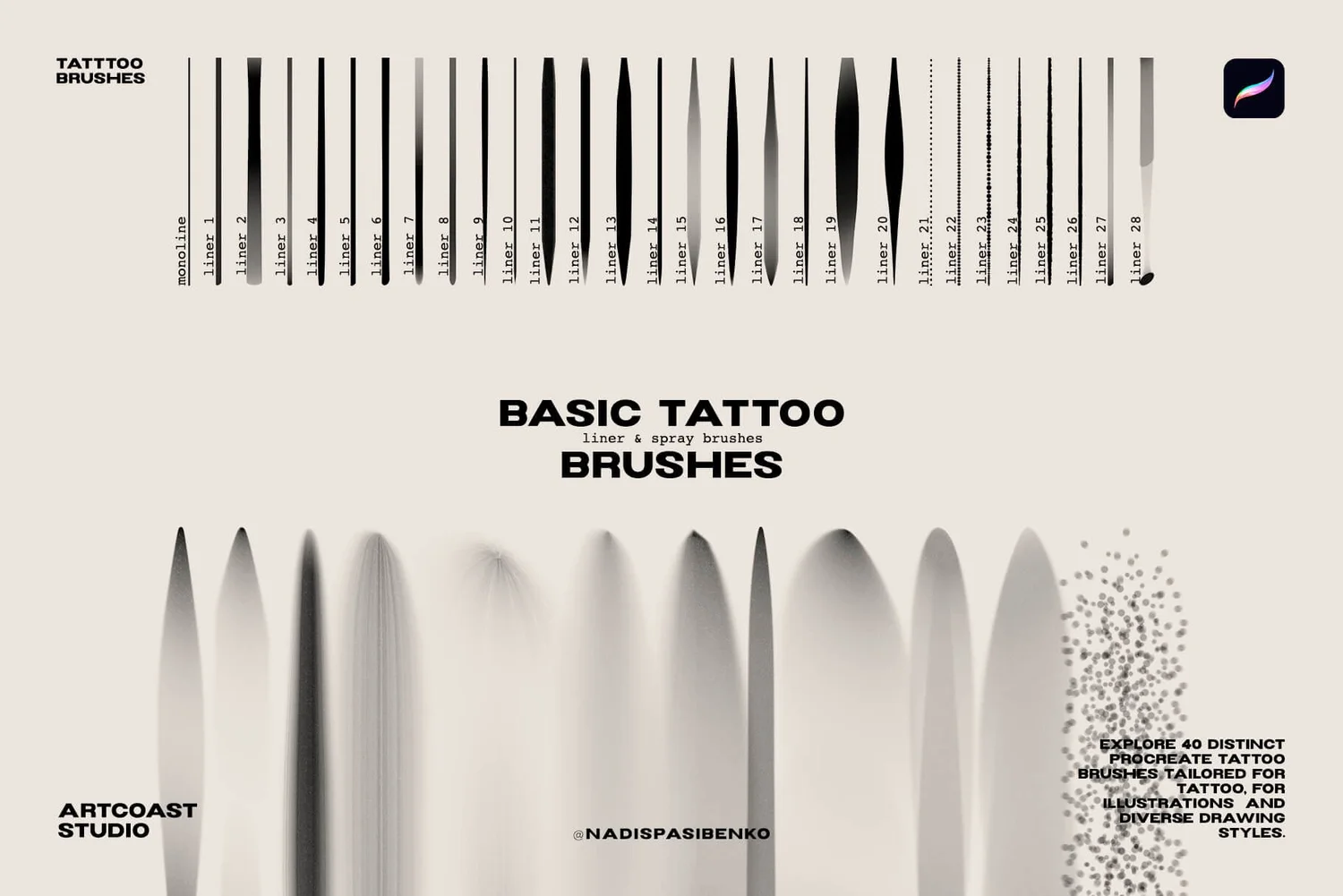 Character Stamps for Procreate — Artcoast Studio