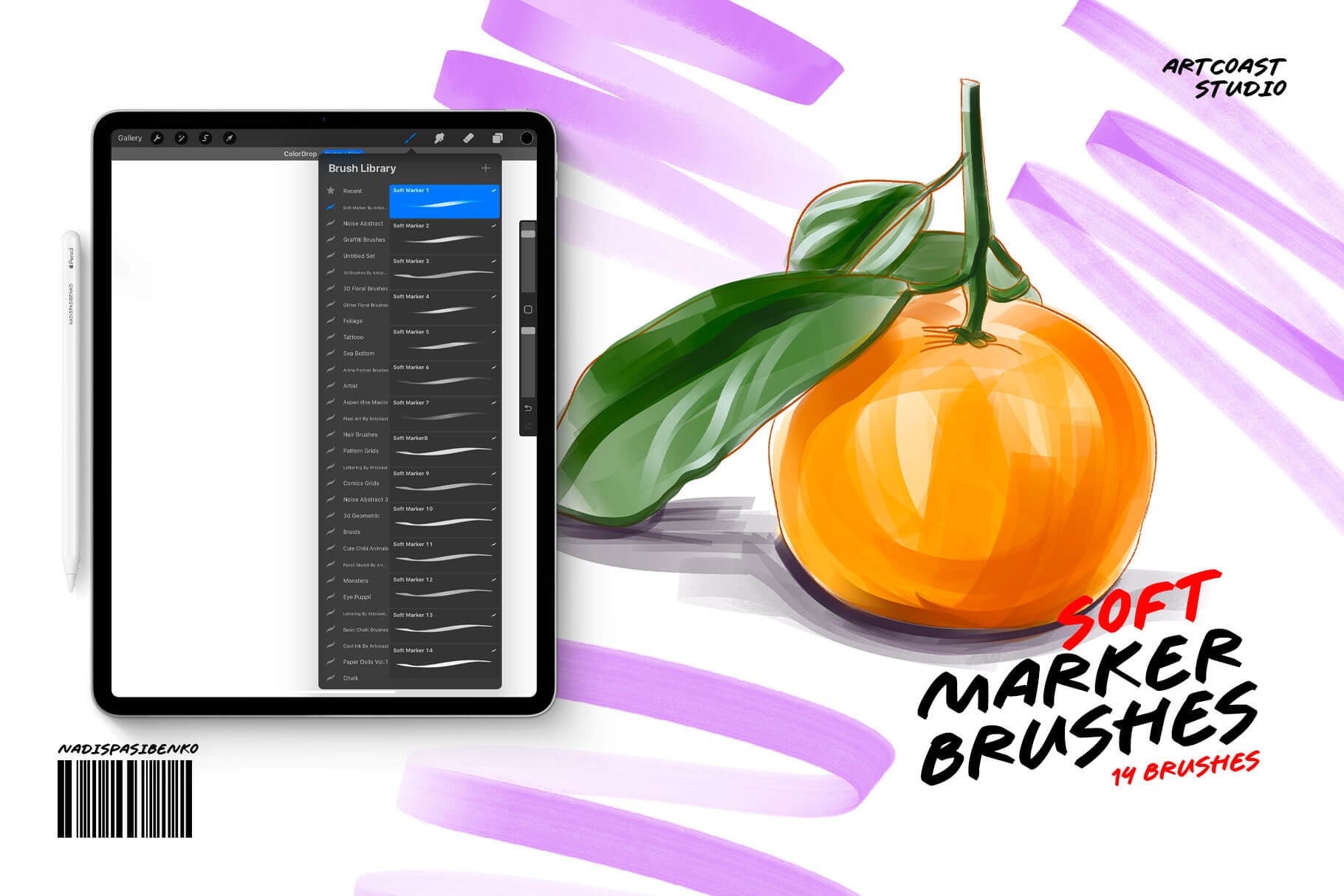 Soft Marker | Procreate Brushes