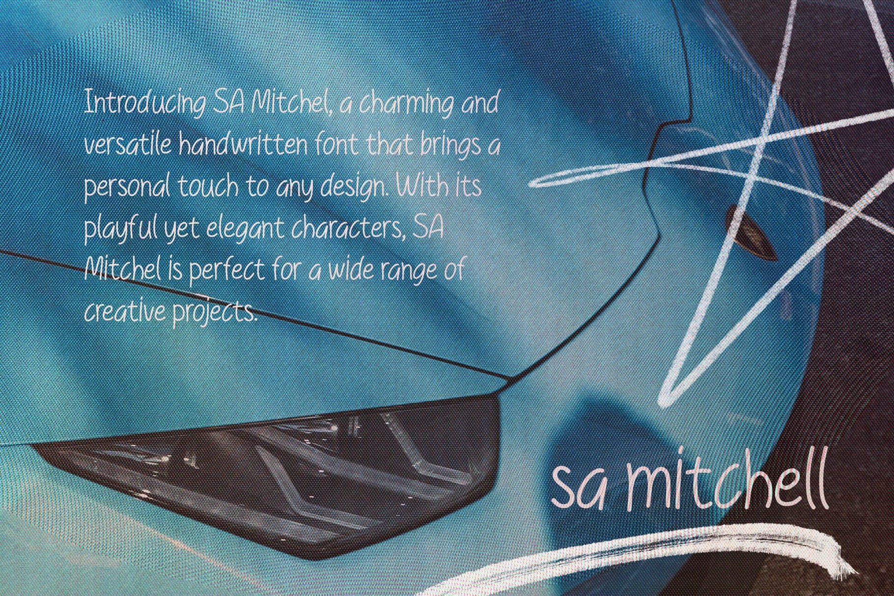 SA Mitchell | Handwritten Font