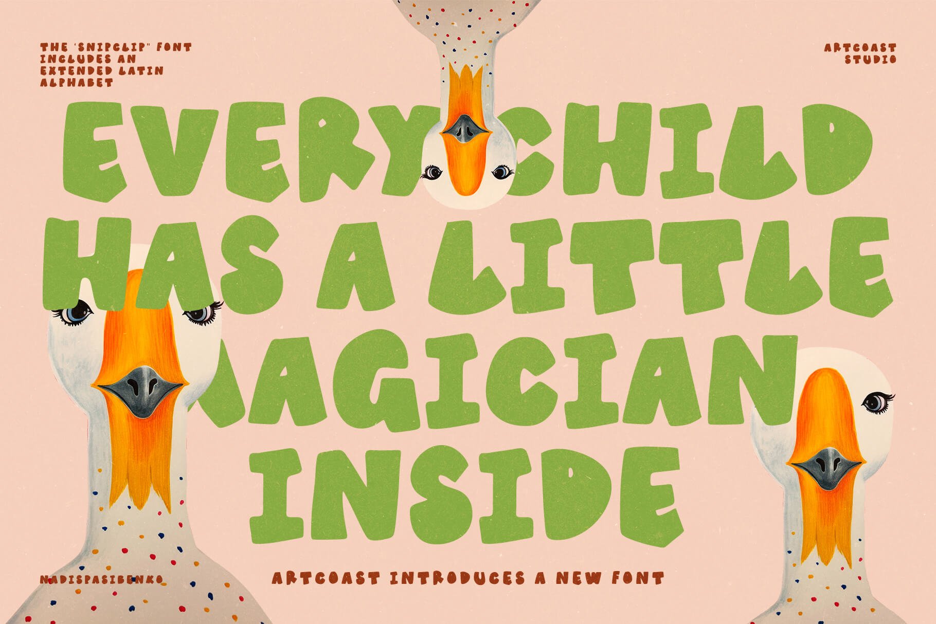 SnipClip | Playful Font