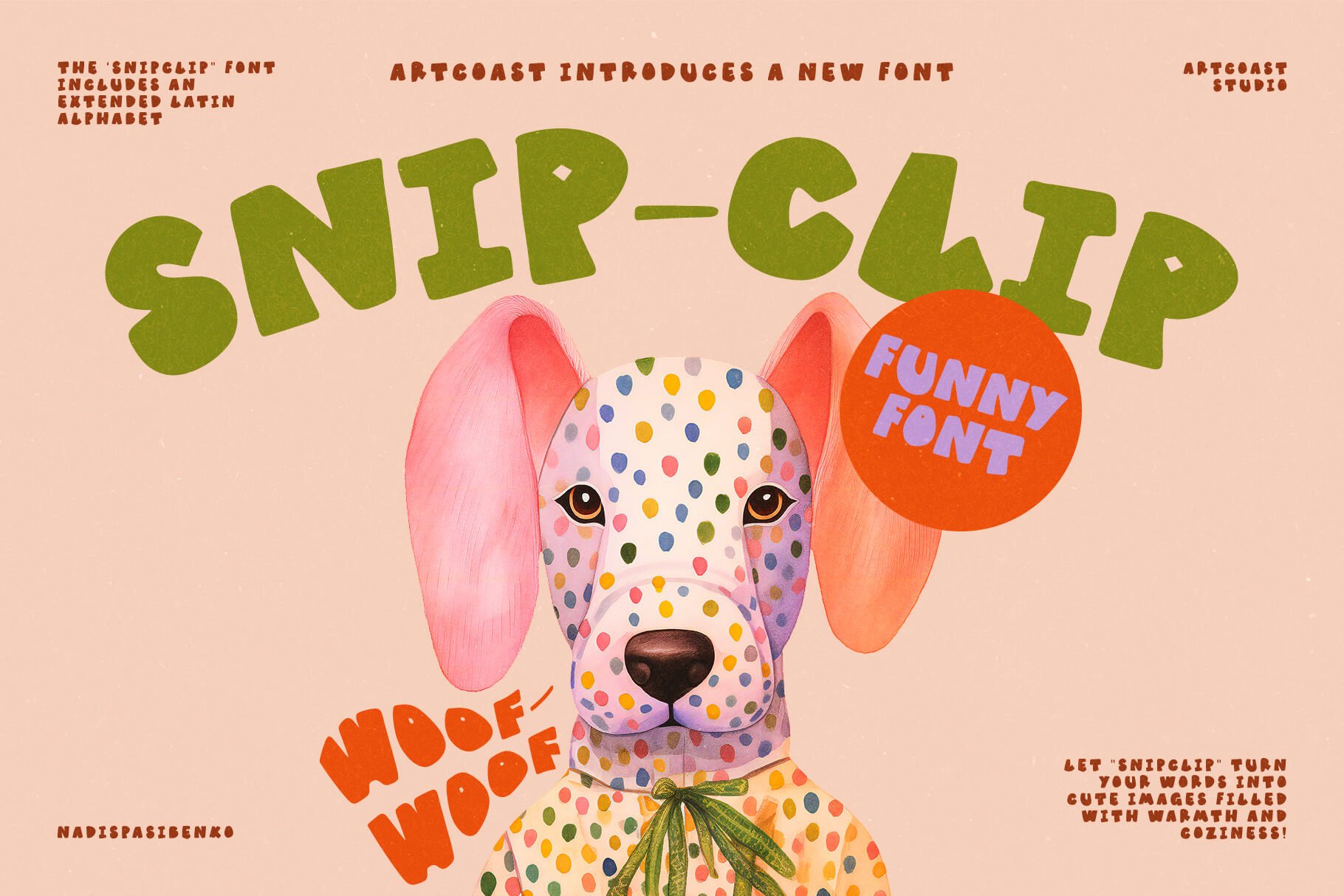 SnipClip Font: Hand-Drawn Playful Design for Creatives