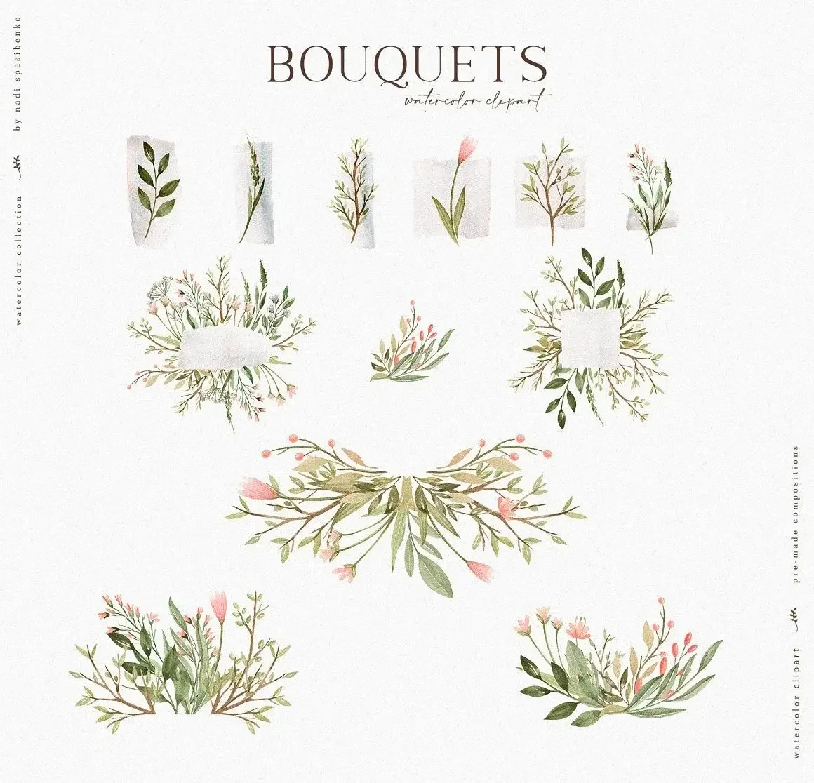 Forest Baby Vol. 2 | Whimsical Watercolor Animals & Floral Kit