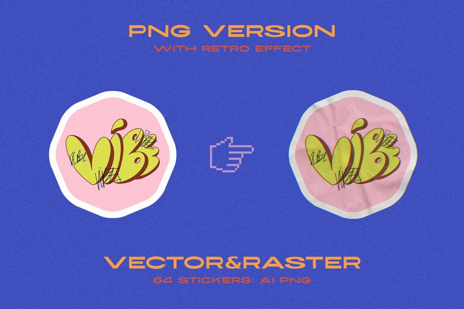 Retro Vibe Stickers Pack - Fun & Stylish Sticker Designs
