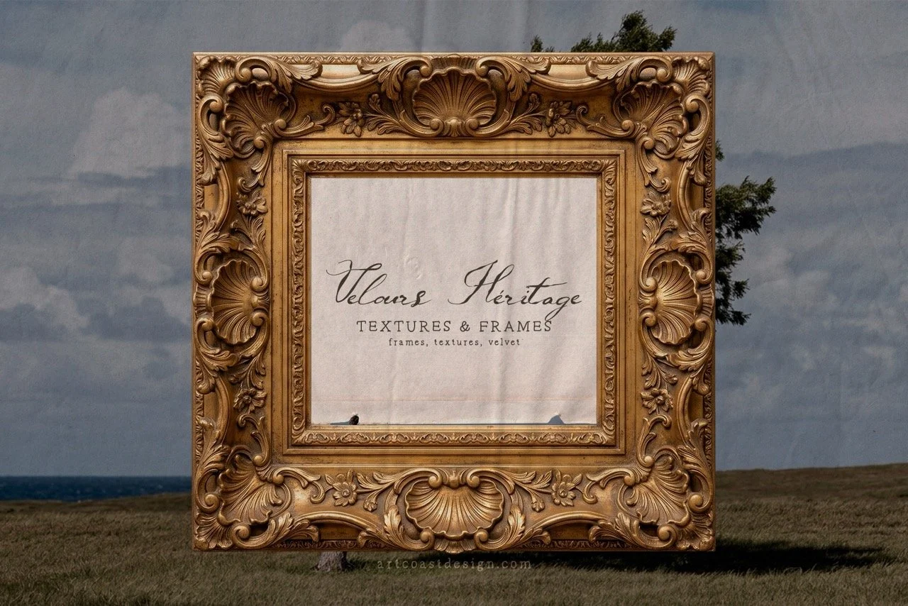Vintage Frames & Velvet Textures Collection