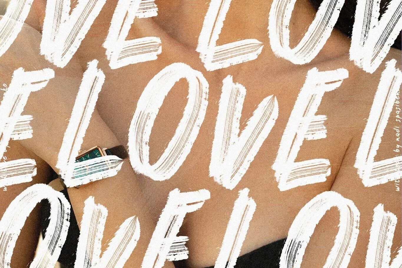 Woody Wood — Rustic SVG Brush Font & Hand-Drawn Extras