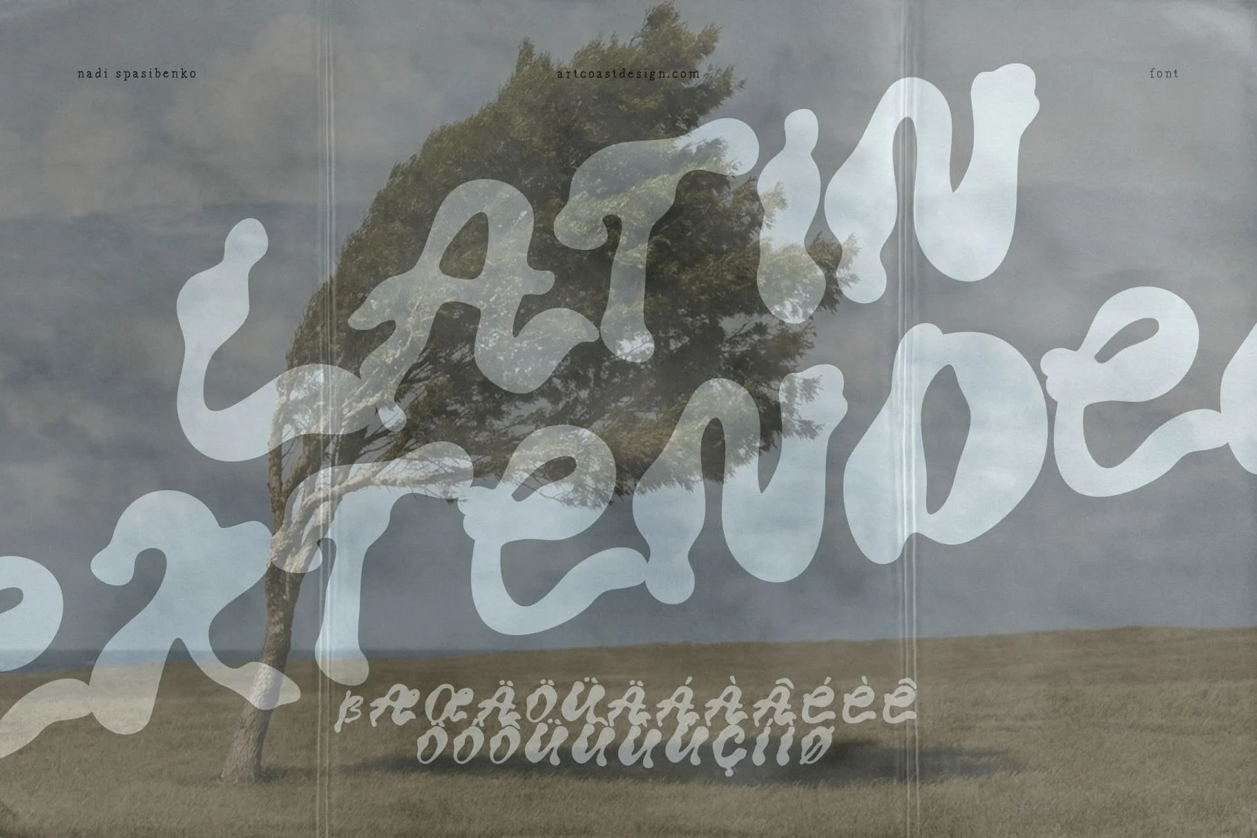 liquid typography, bubbly font, psychedelic, retro-modern, hand-drawn