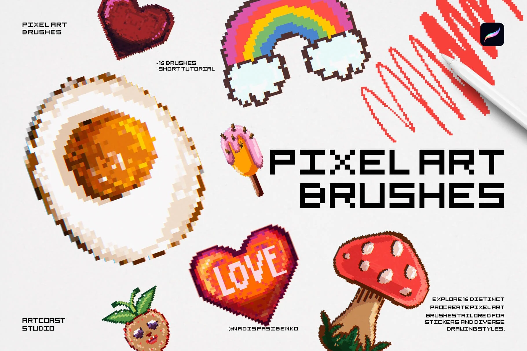 Pixel Art Procreate Brushes